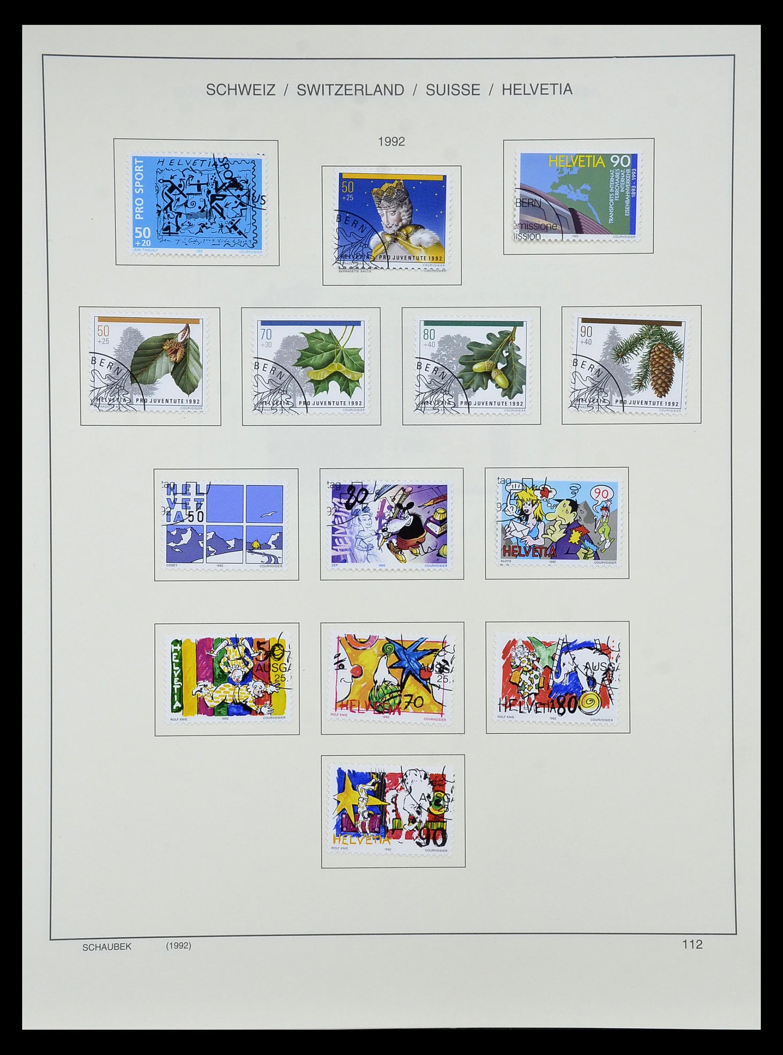 35073 130 - Postzegelverzameling 35073 Zwitserland 1862-1992.