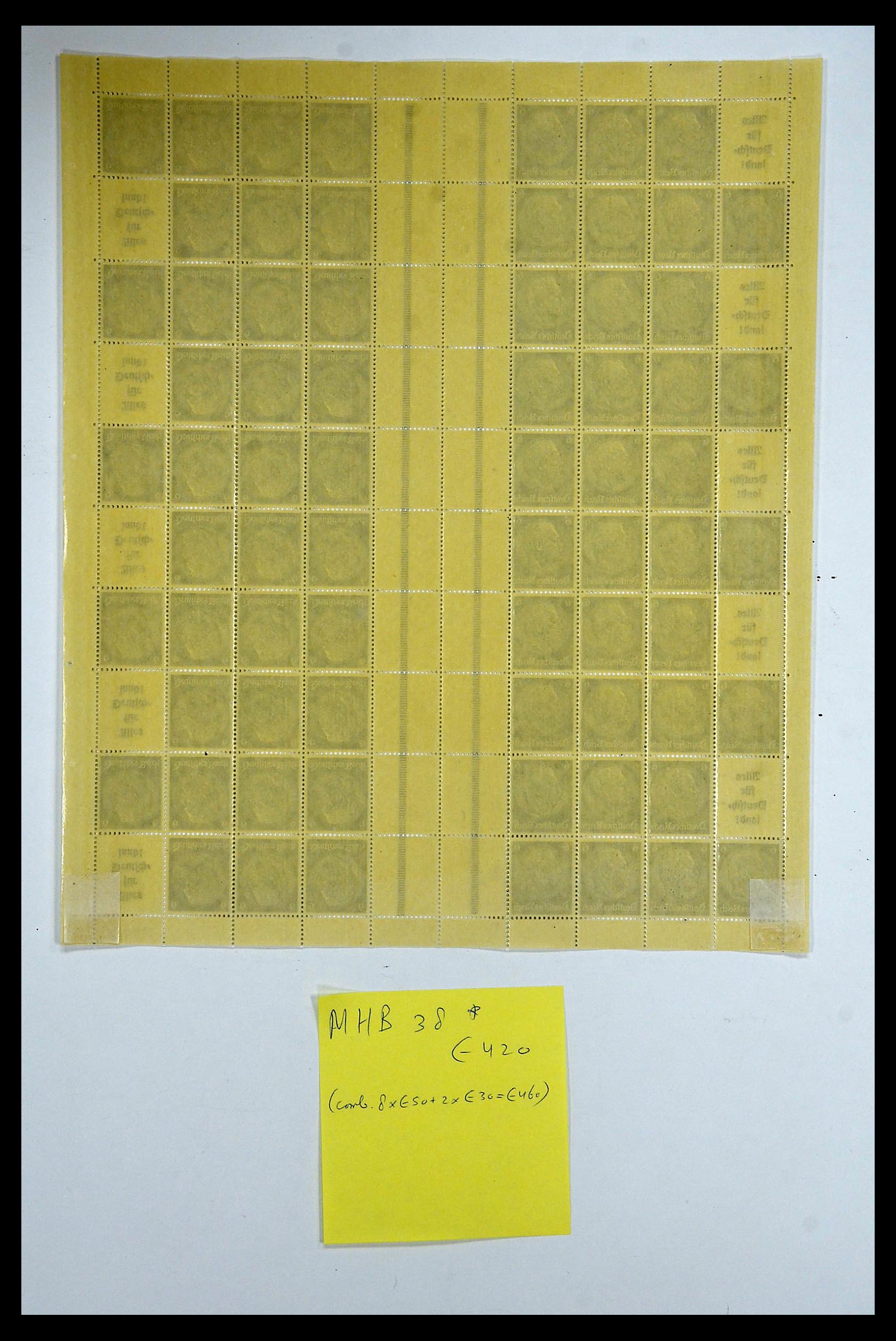 35075 016 - Postzegelverzameling 35075 Duitse Rijk Markenheftchenbogen 1933-1941.