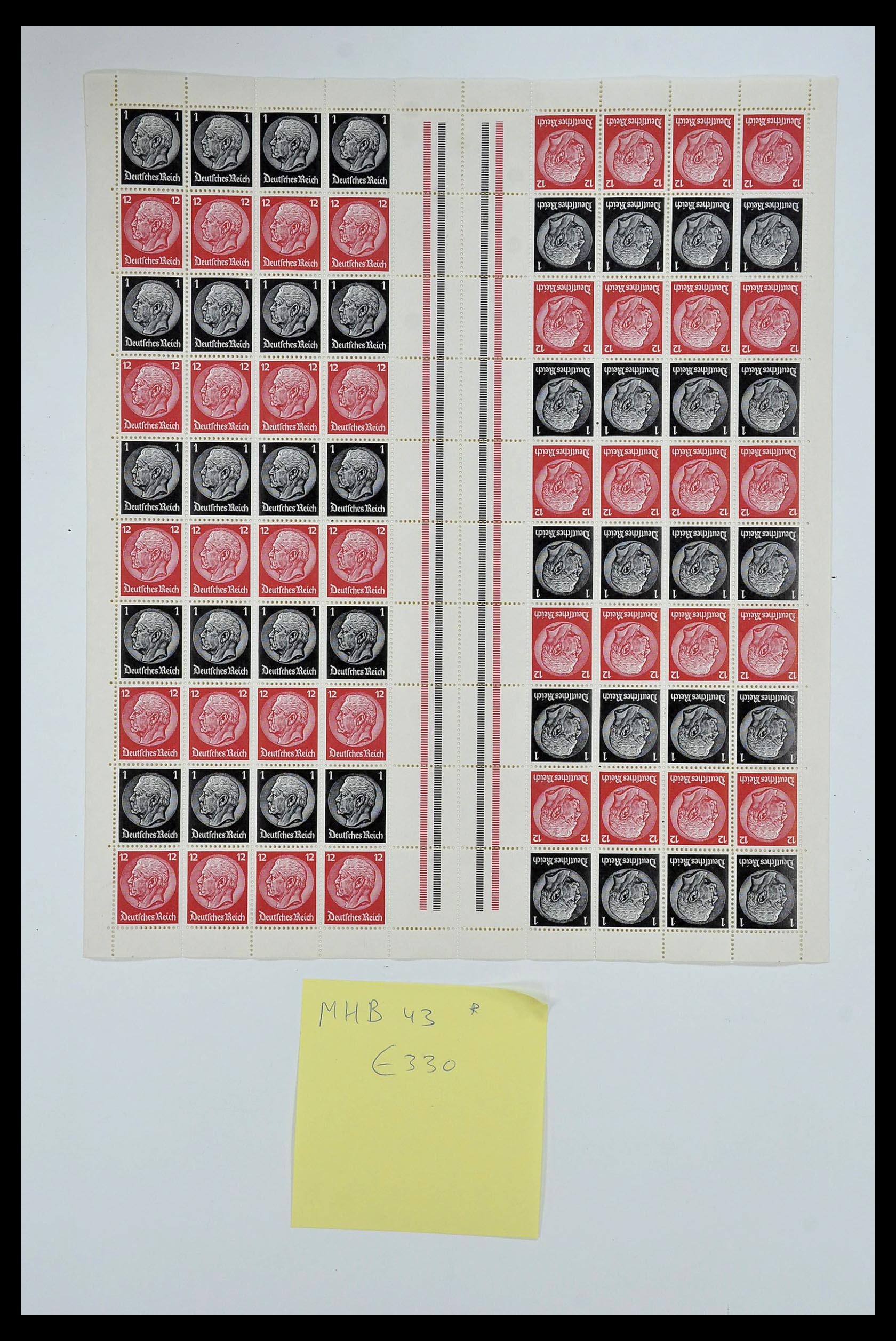 35075 025 - Stamp Collection 35075 German Reich Markenheftchenbogen 1933-1941.