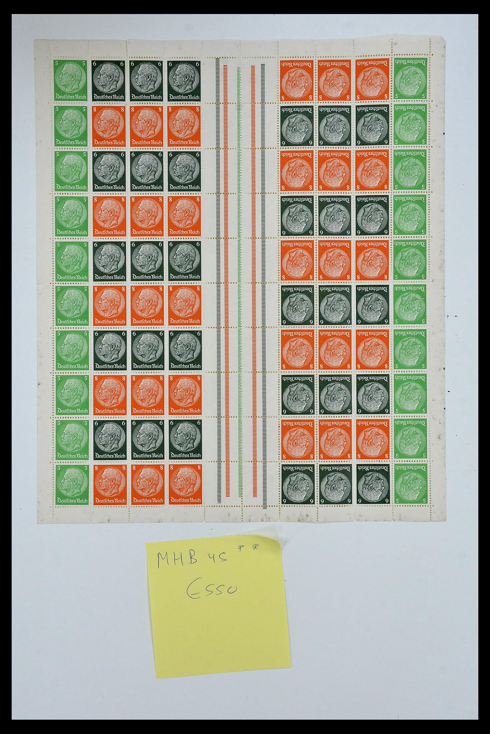 35075 029 - Stamp Collection 35075 German Reich Markenheftchenbogen 1933-1941.