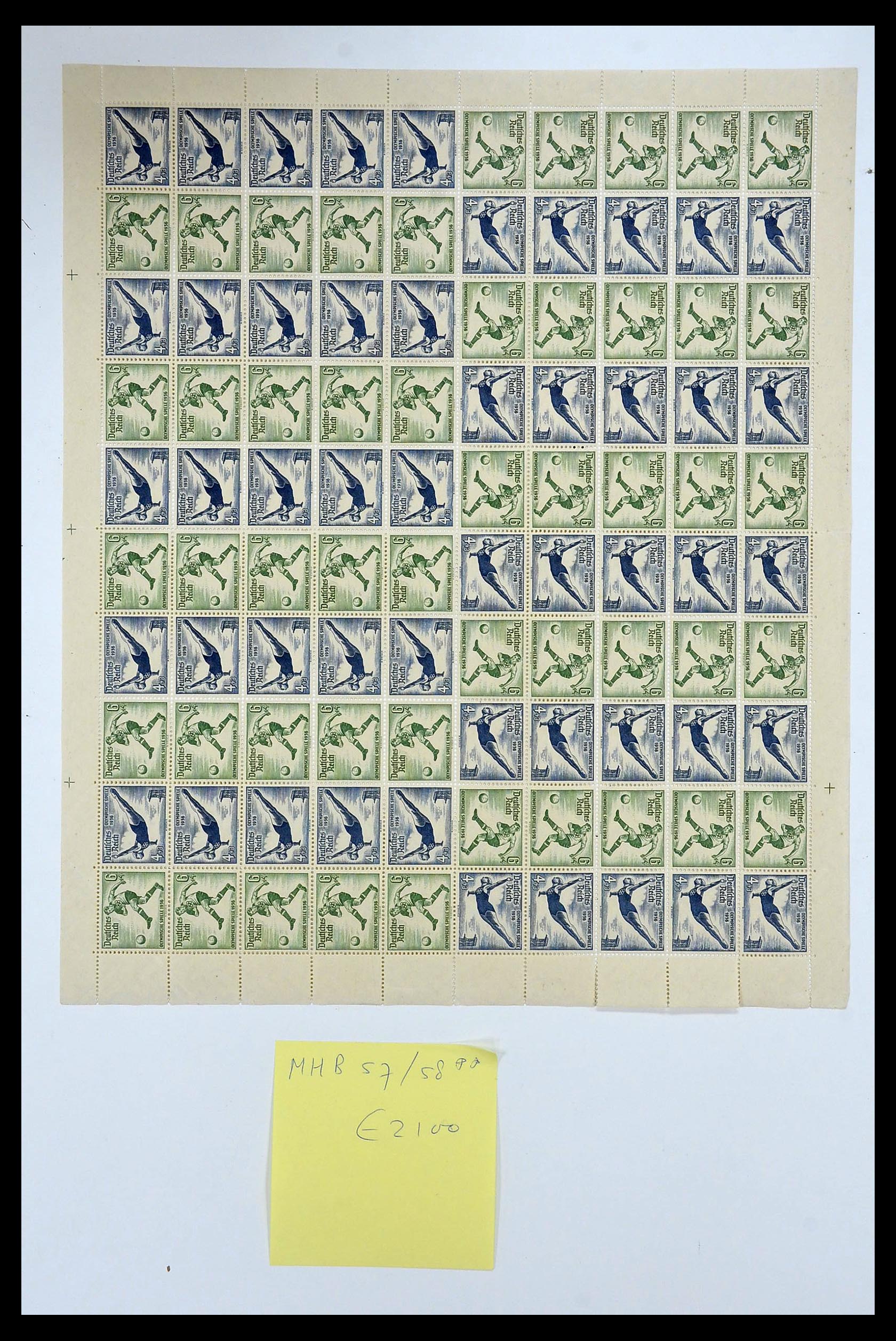 35075 039 - Stamp Collection 35075 German Reich Markenheftchenbogen 1933-1941.