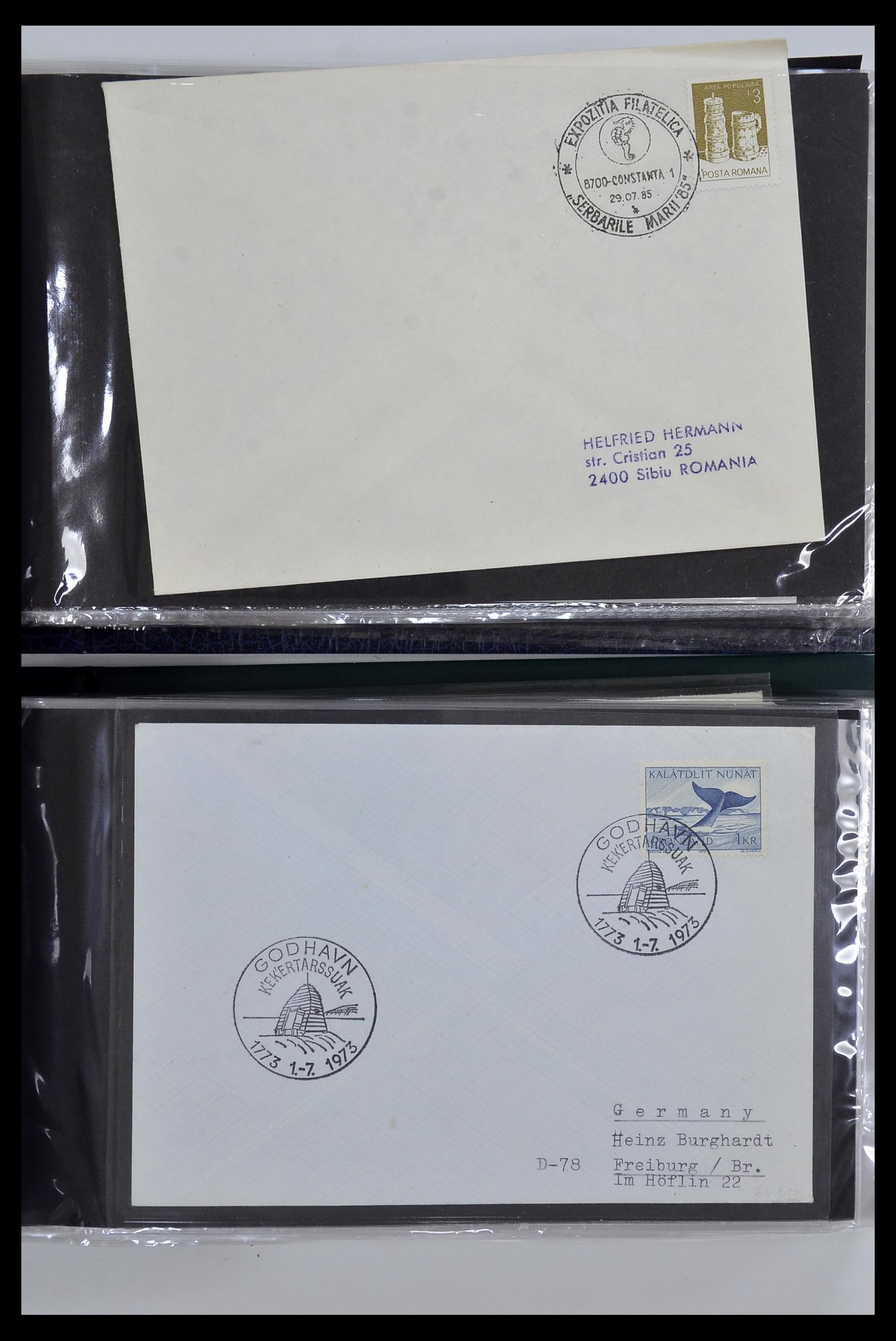 35076 002 - Postzegelverzameling 35076 Motief vissen brieven 1912-2000.
