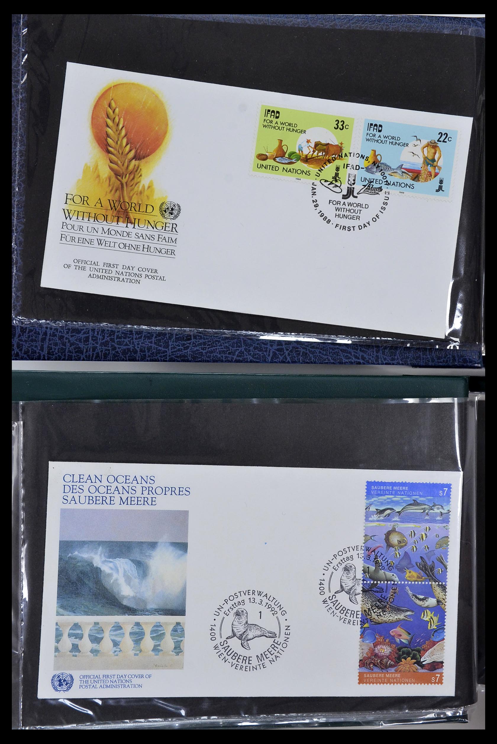 35076 003 - Postzegelverzameling 35076 Motief vissen brieven 1912-2000.