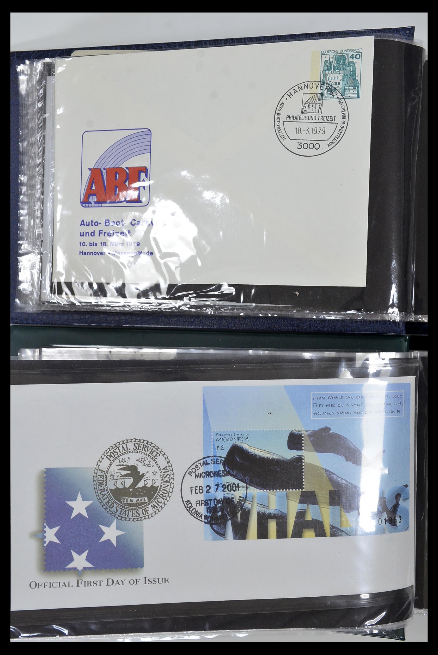 35076 012 - Postzegelverzameling 35076 Motief vissen brieven 1912-2000.