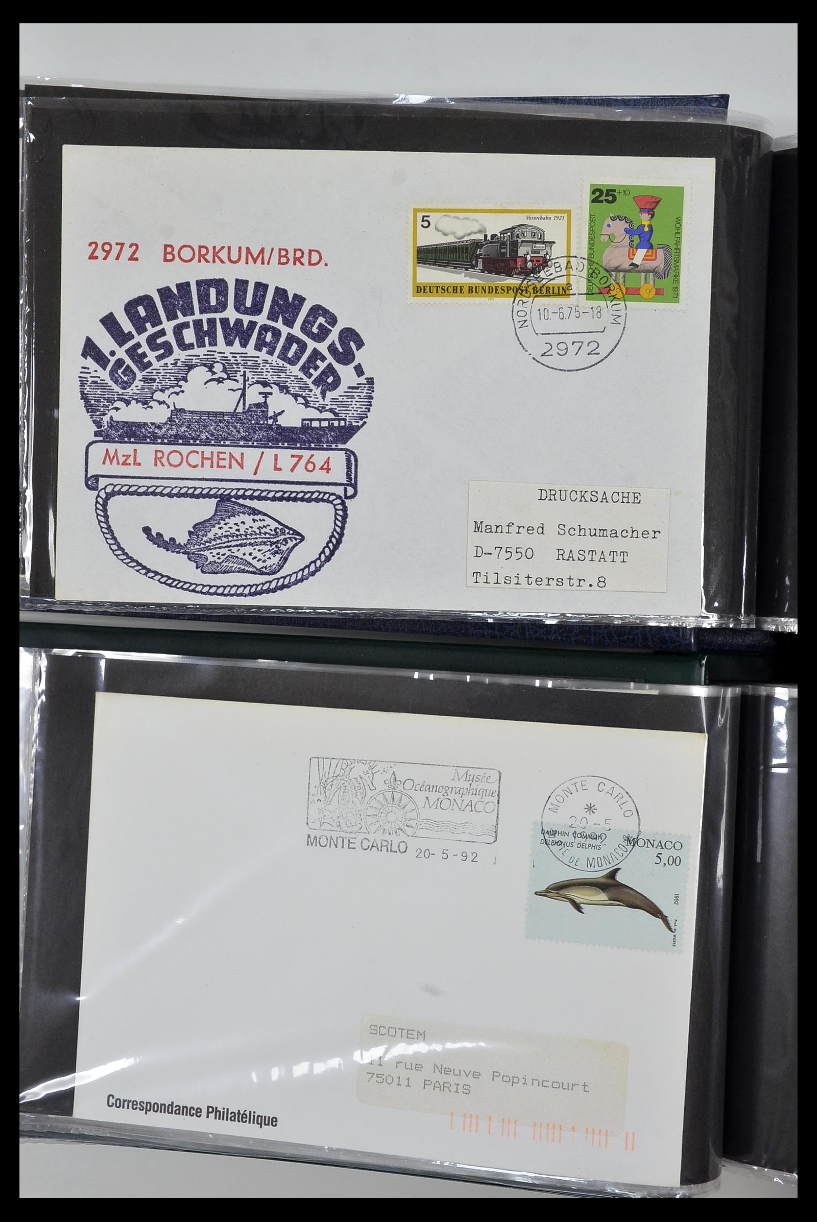 35076 023 - Postzegelverzameling 35076 Motief vissen brieven 1912-2000.