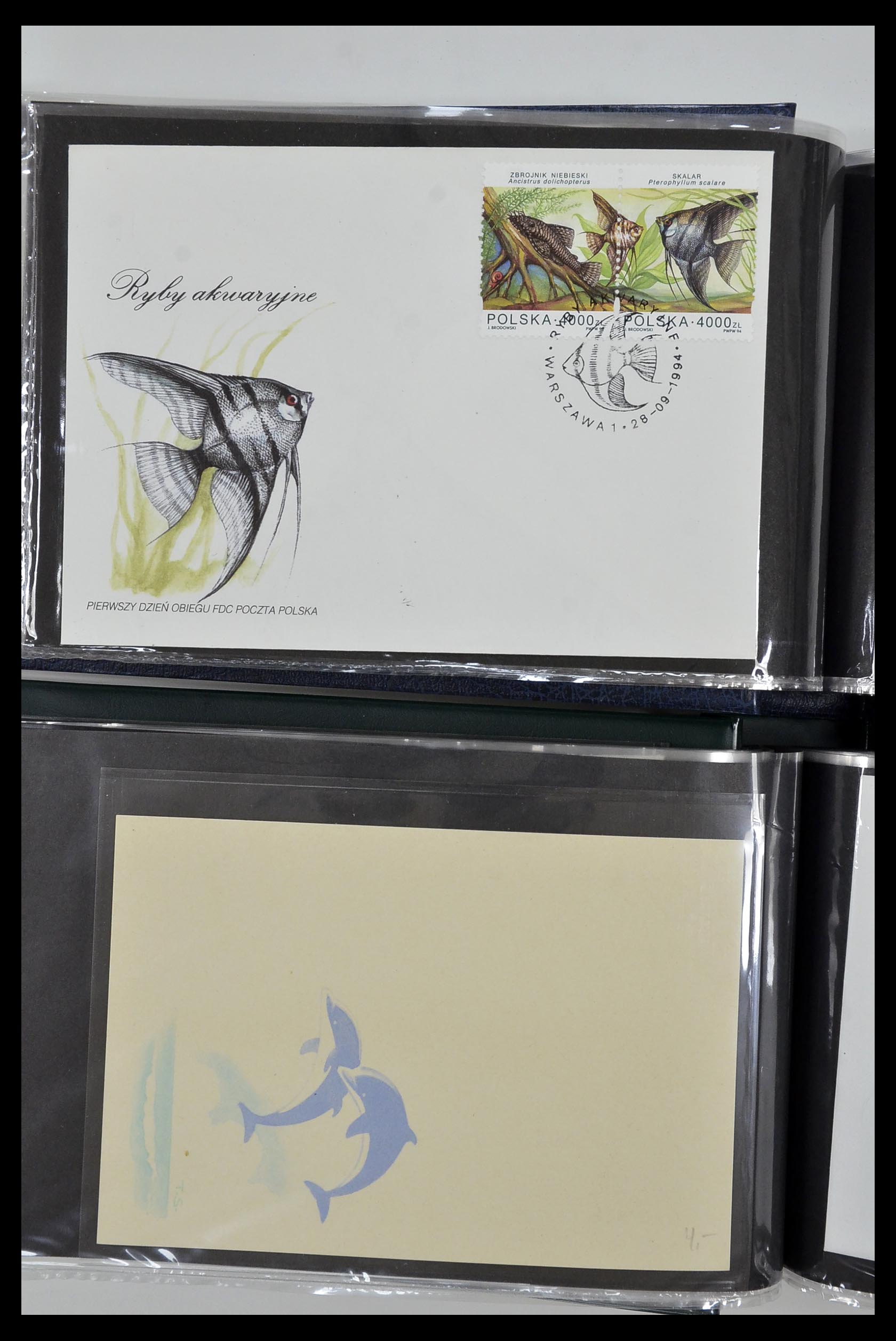 35076 024 - Postzegelverzameling 35076 Motief vissen brieven 1912-2000.
