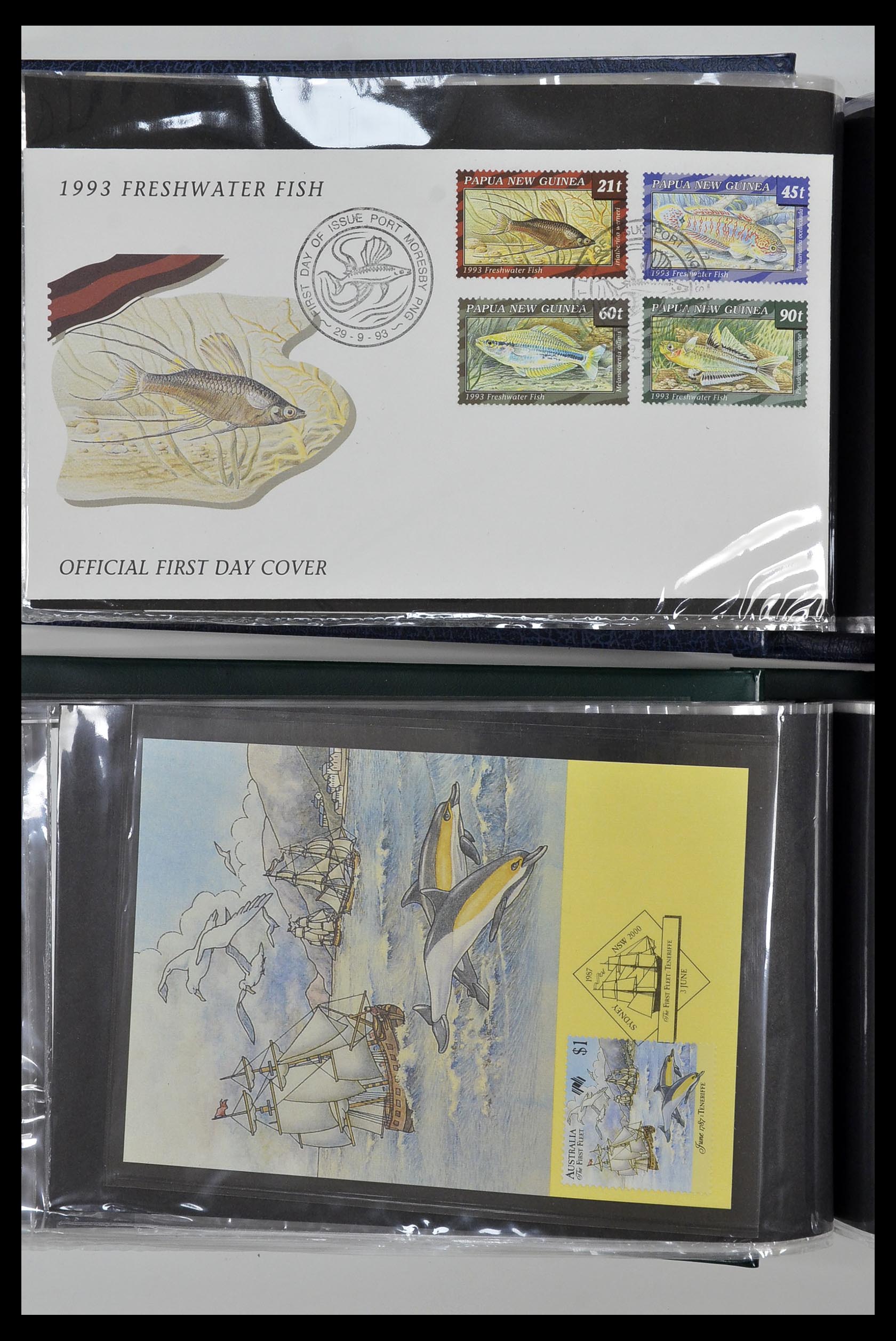 35076 026 - Postzegelverzameling 35076 Motief vissen brieven 1912-2000.