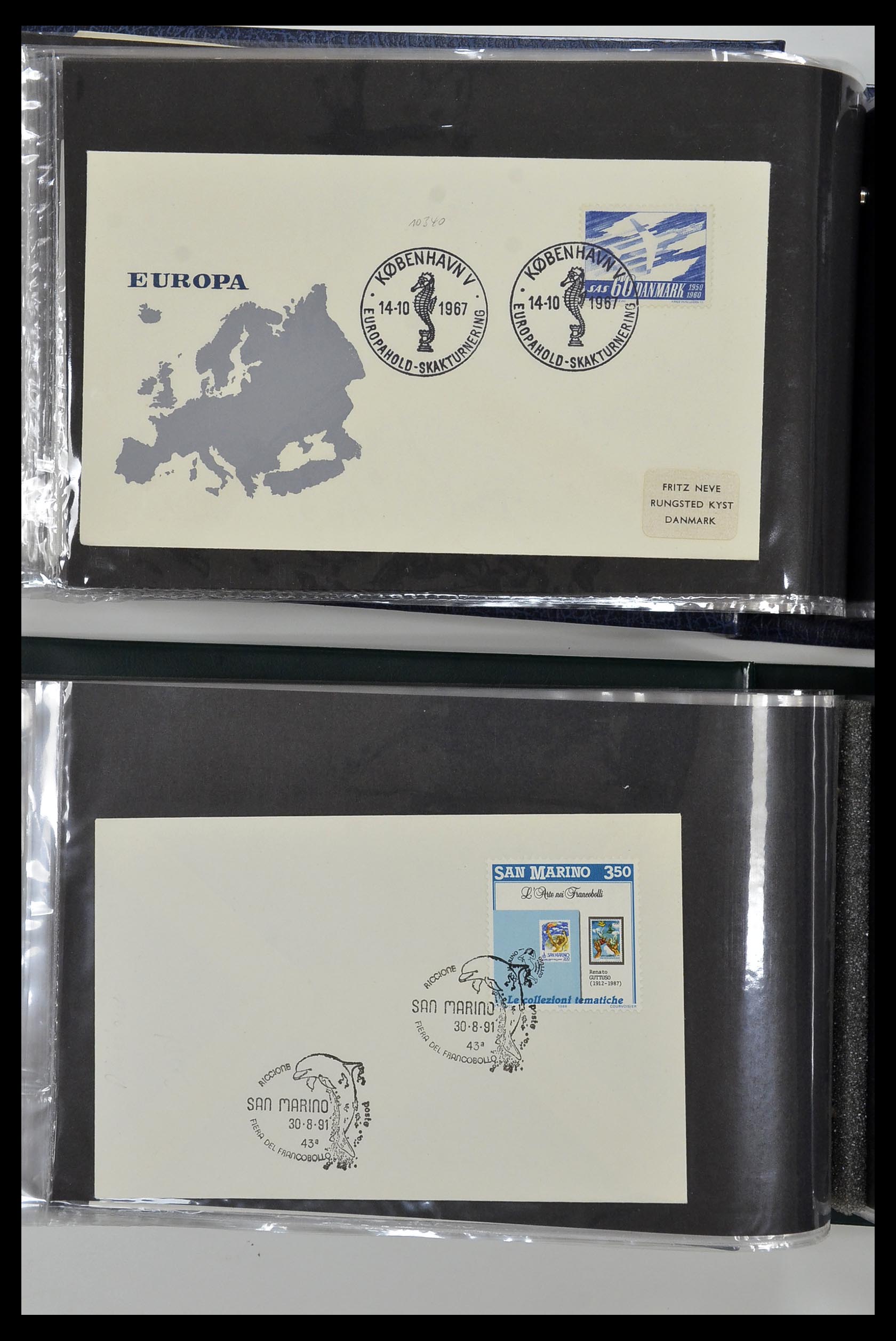 35076 042 - Postzegelverzameling 35076 Motief vissen brieven 1912-2000.