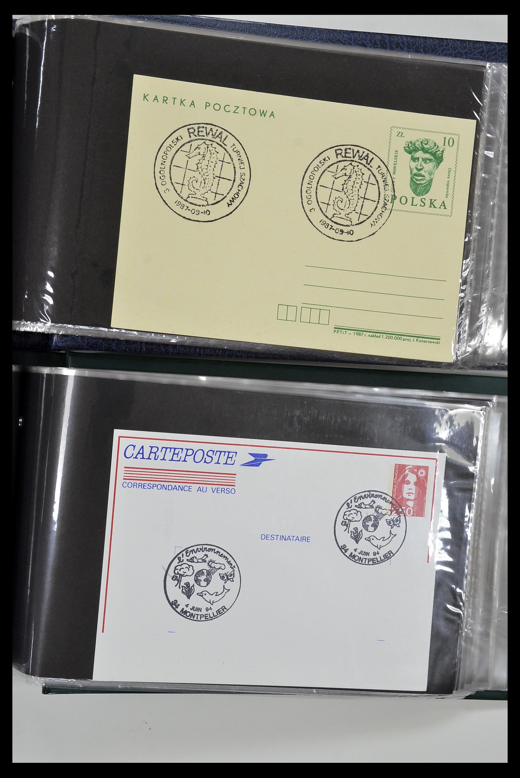 35076 044 - Postzegelverzameling 35076 Motief vissen brieven 1912-2000.