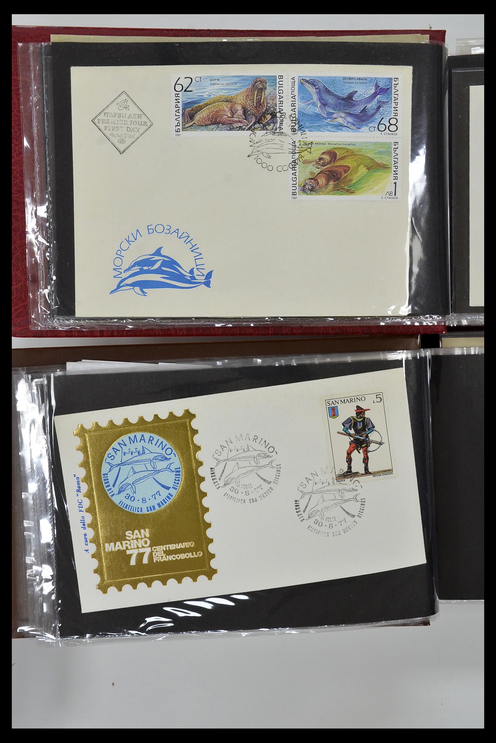 35076 822 - Postzegelverzameling 35076 Motief vissen brieven 1912-2000.