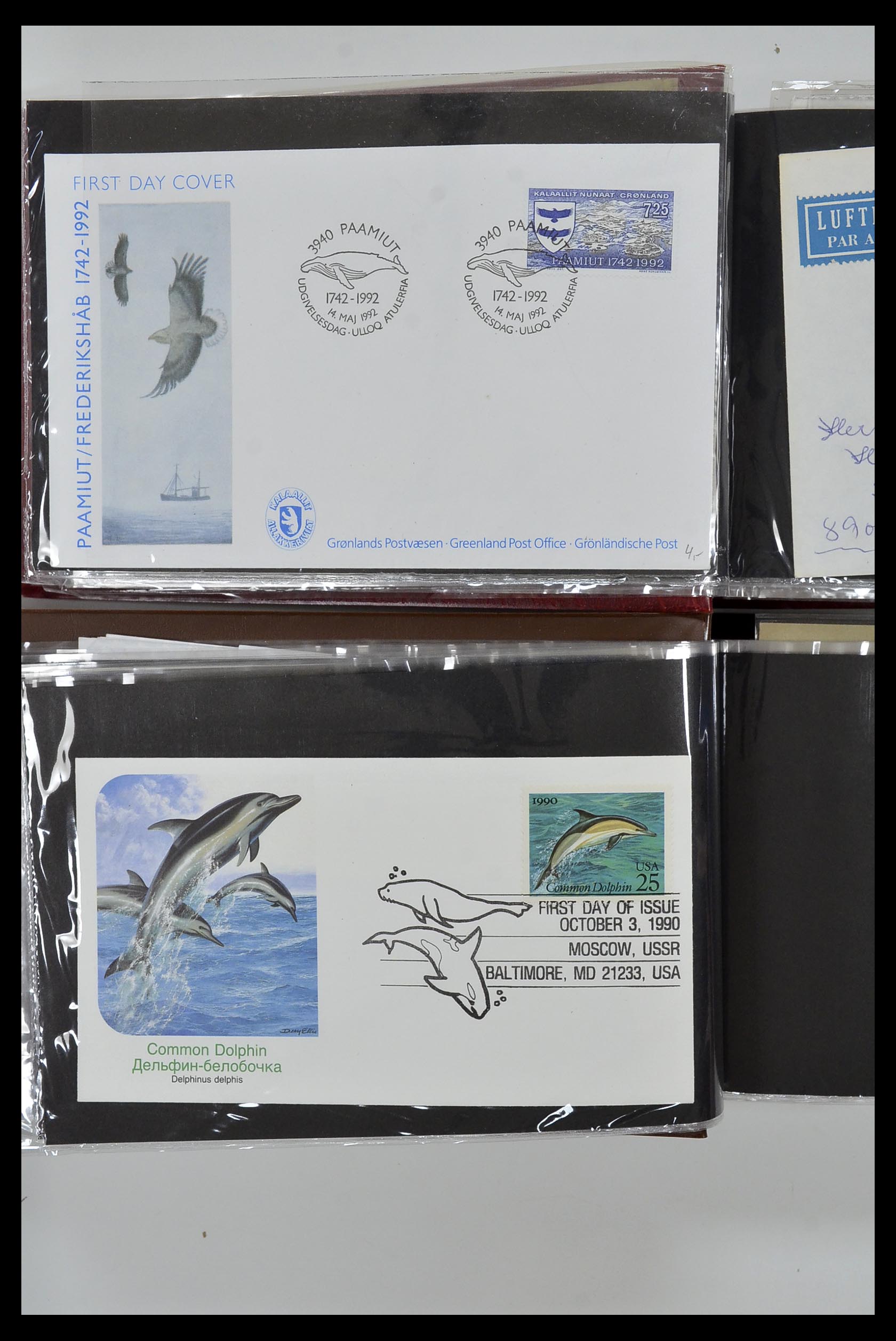 35076 826 - Stamp Collection 35076 Thematics fishes covers 1912-2000.