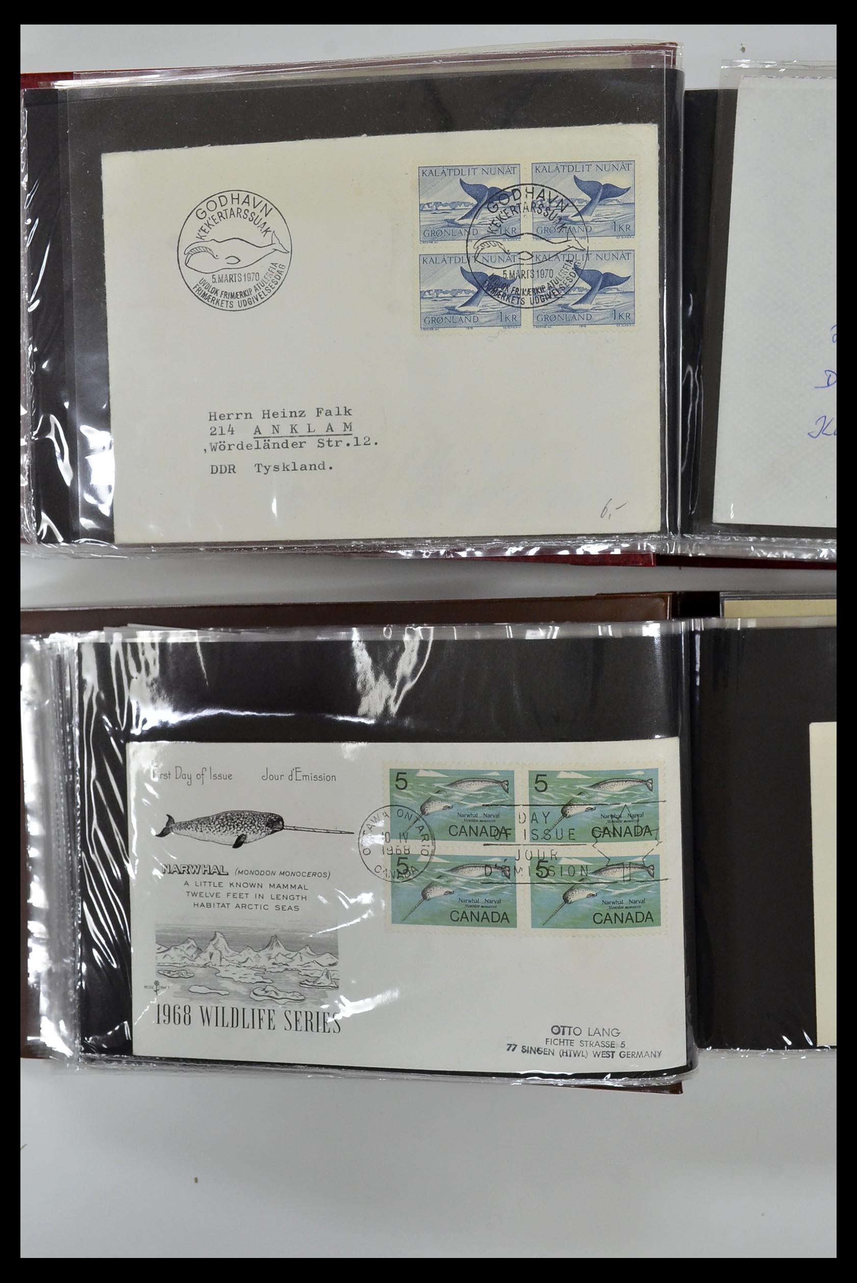 35076 829 - Stamp Collection 35076 Thematics fishes covers 1912-2000.