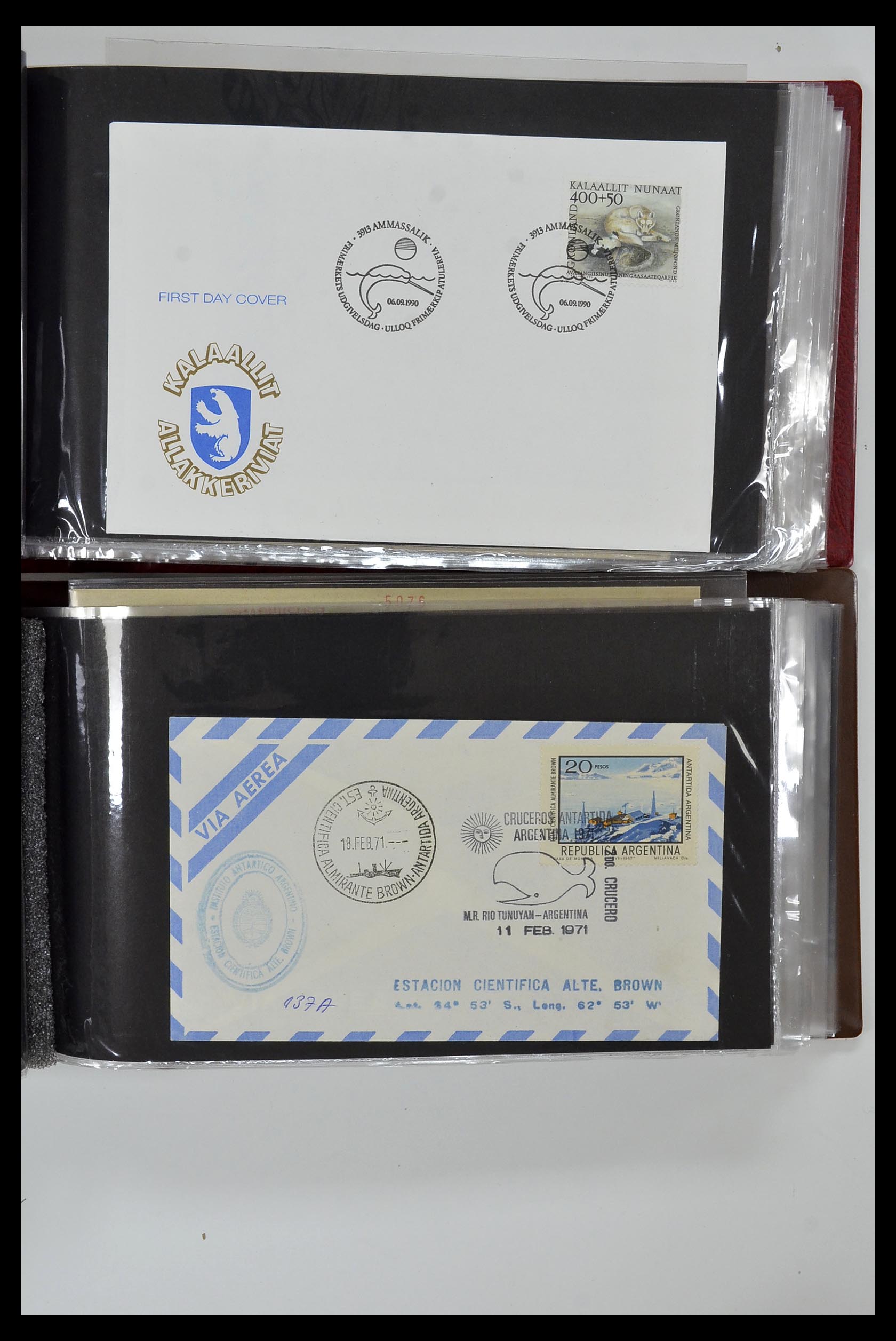 35076 831 - Postzegelverzameling 35076 Motief vissen brieven 1912-2000.