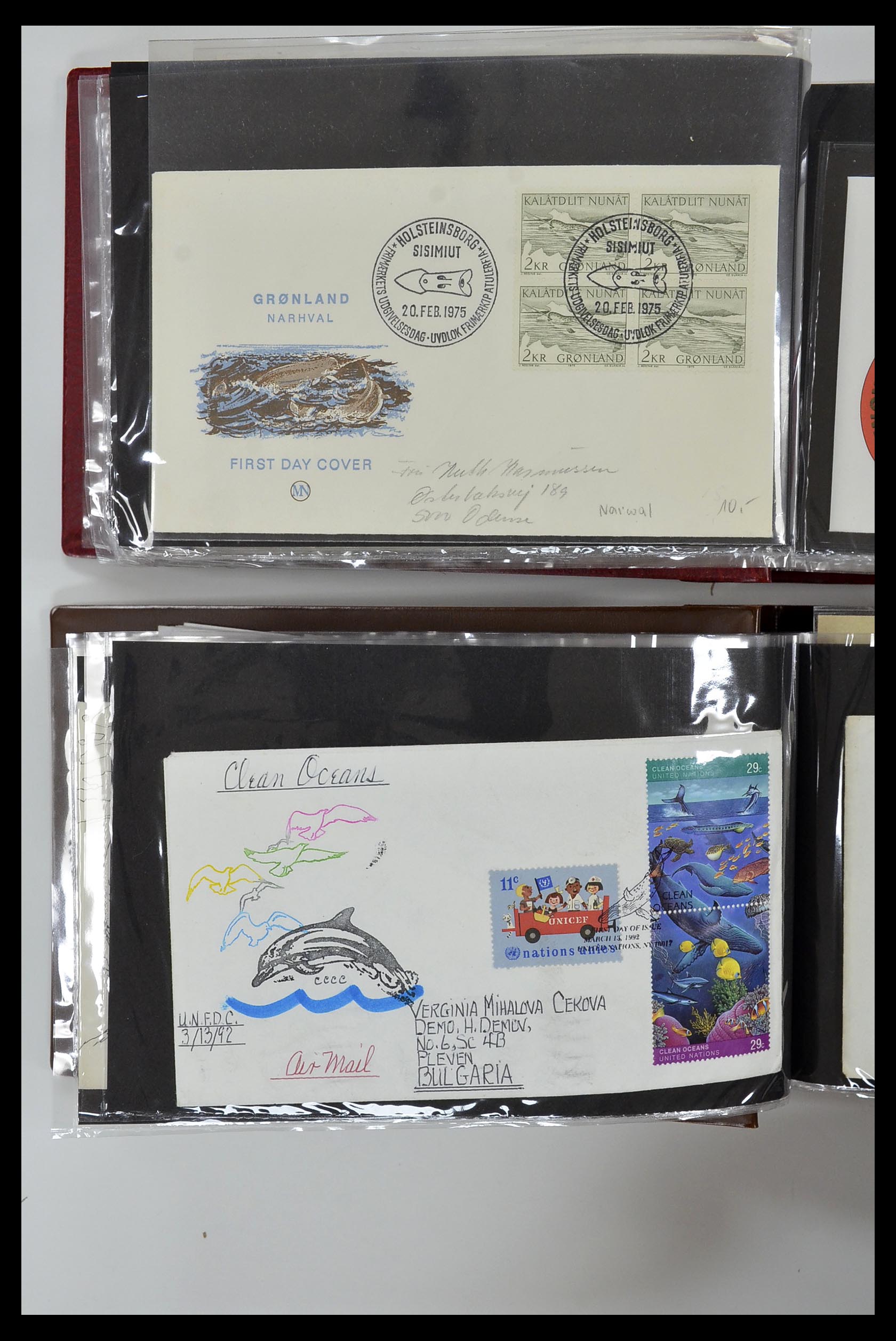 35076 833 - Postzegelverzameling 35076 Motief vissen brieven 1912-2000.