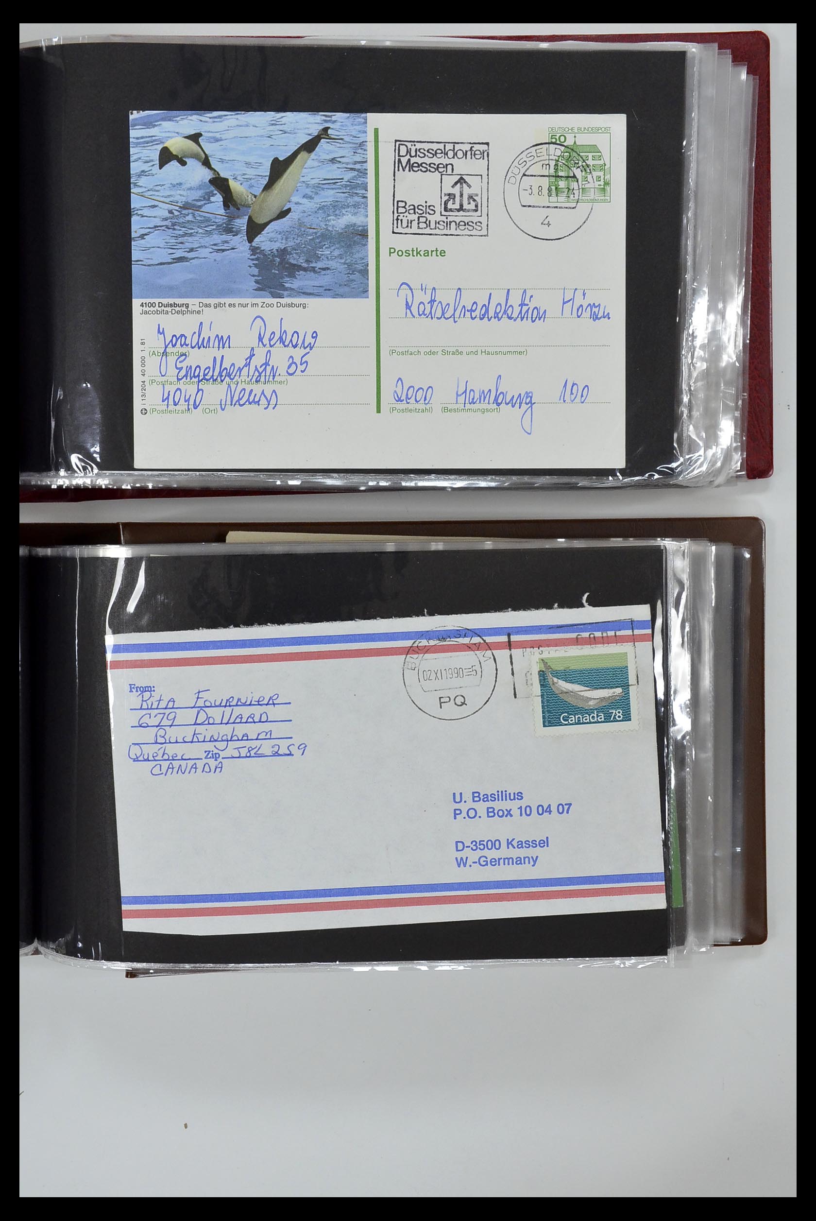 35076 847 - Postzegelverzameling 35076 Motief vissen brieven 1912-2000.