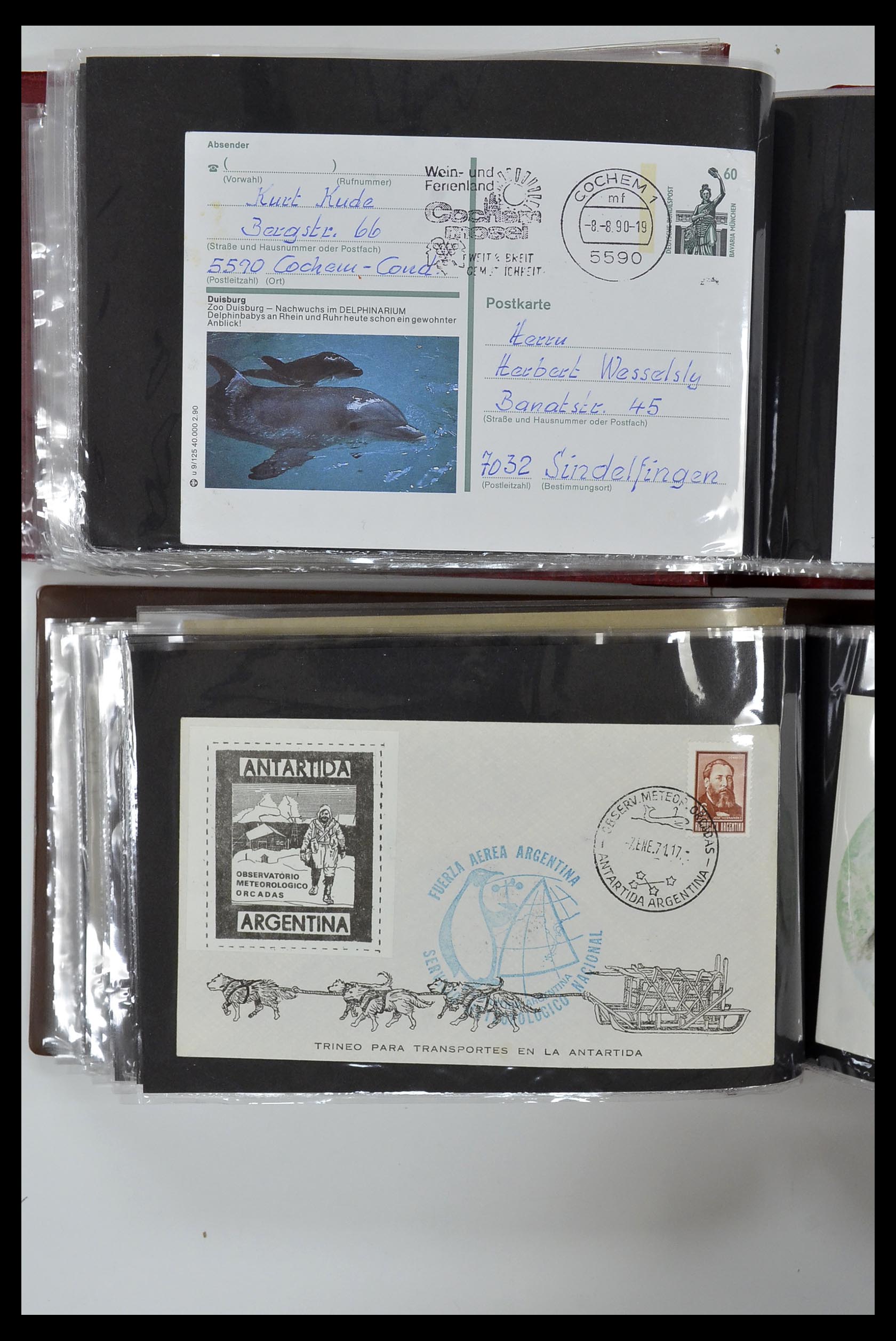 35076 849 - Stamp Collection 35076 Thematics fishes covers 1912-2000.