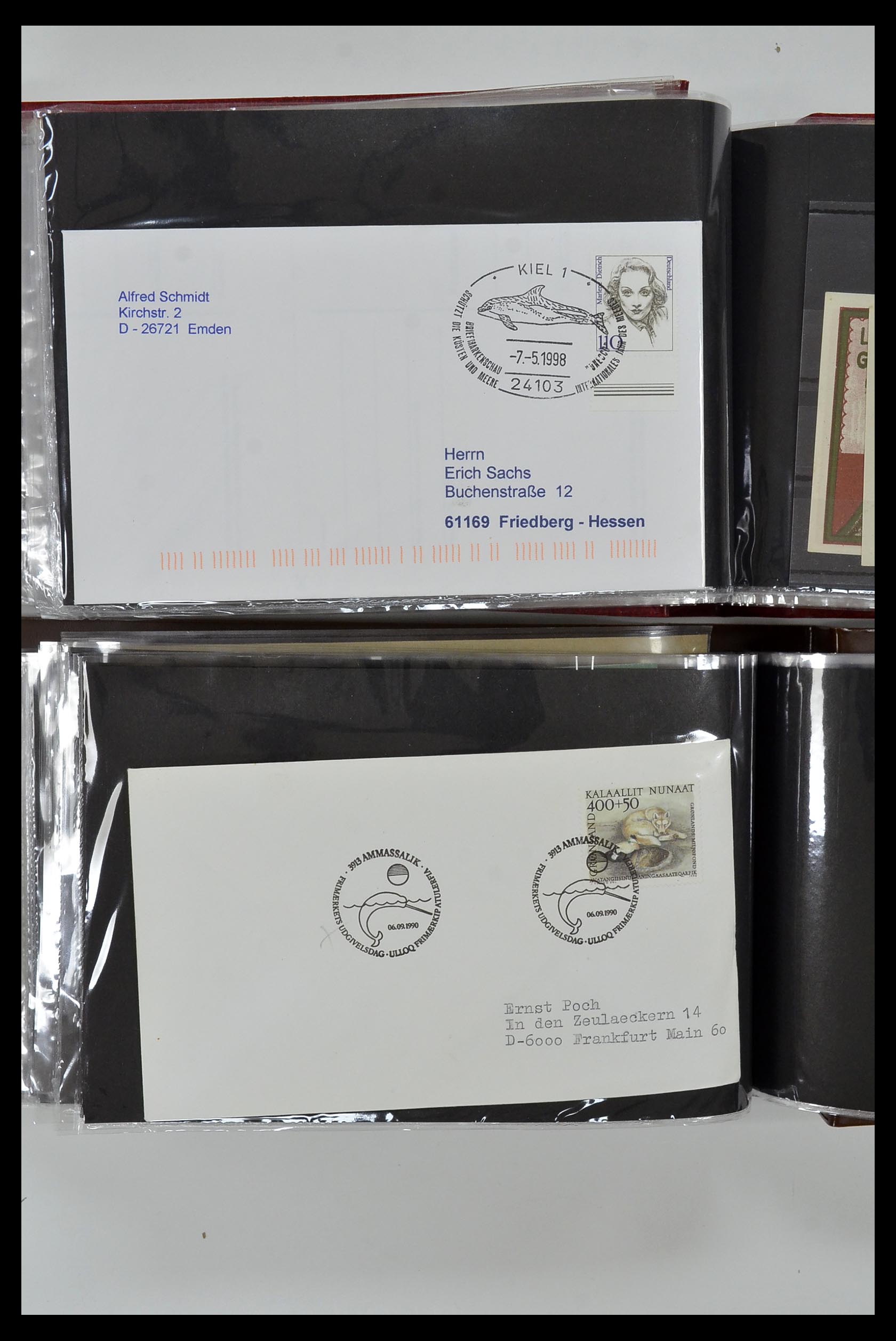 35076 854 - Postzegelverzameling 35076 Motief vissen brieven 1912-2000.