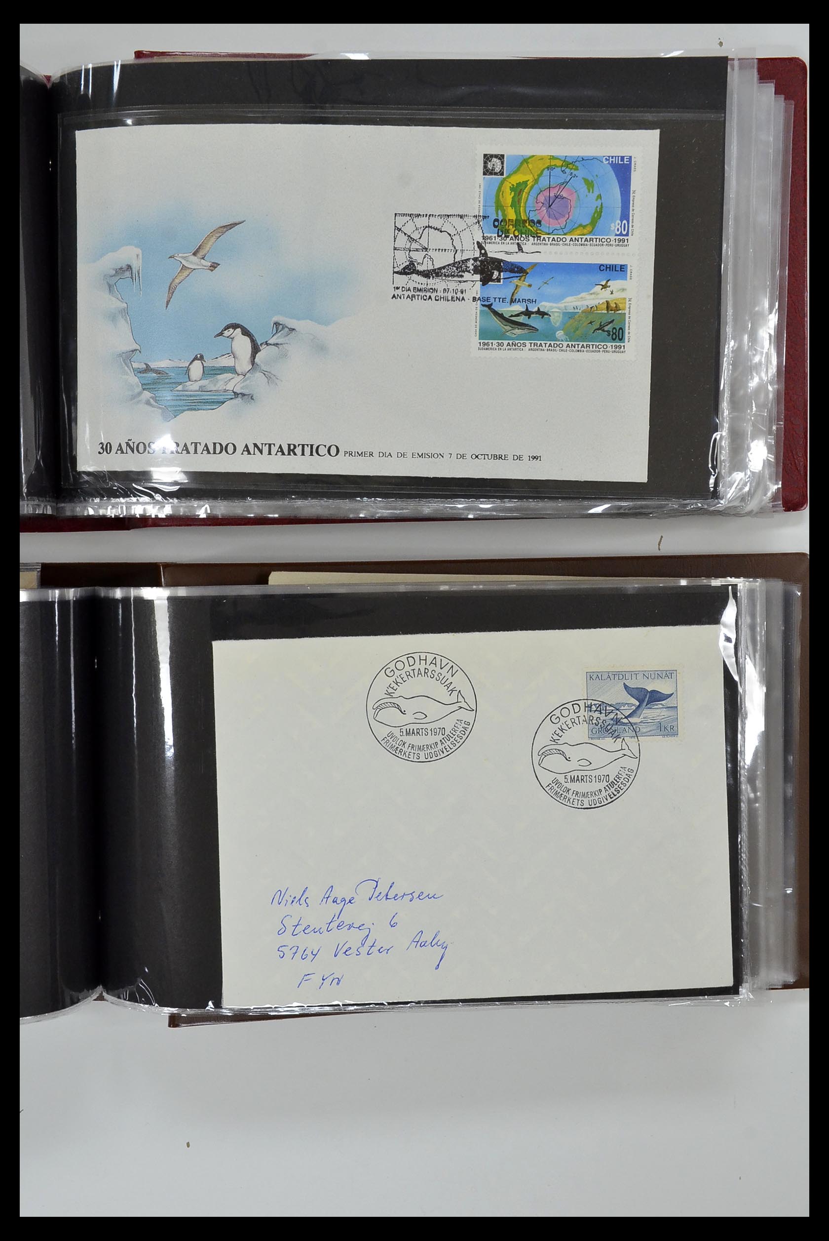 35076 859 - Postzegelverzameling 35076 Motief vissen brieven 1912-2000.