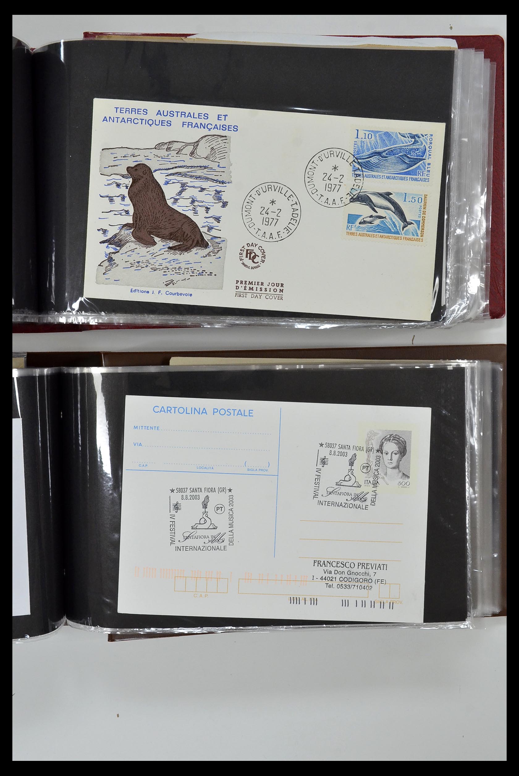 35076 860 - Stamp Collection 35076 Thematics fishes covers 1912-2000.