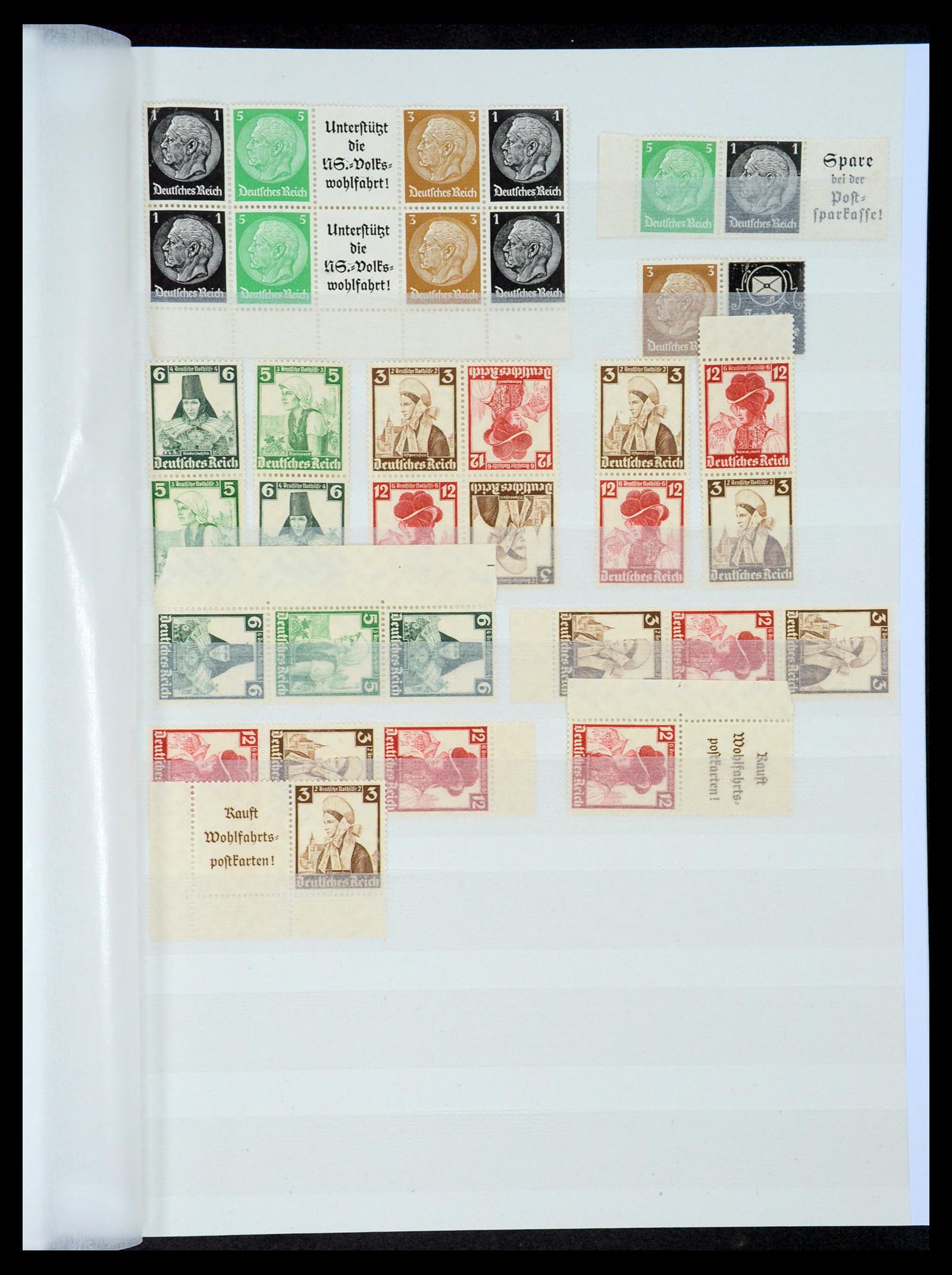 35080 009 - Stamp Collection 35080 Germany combinations 1911-1958.