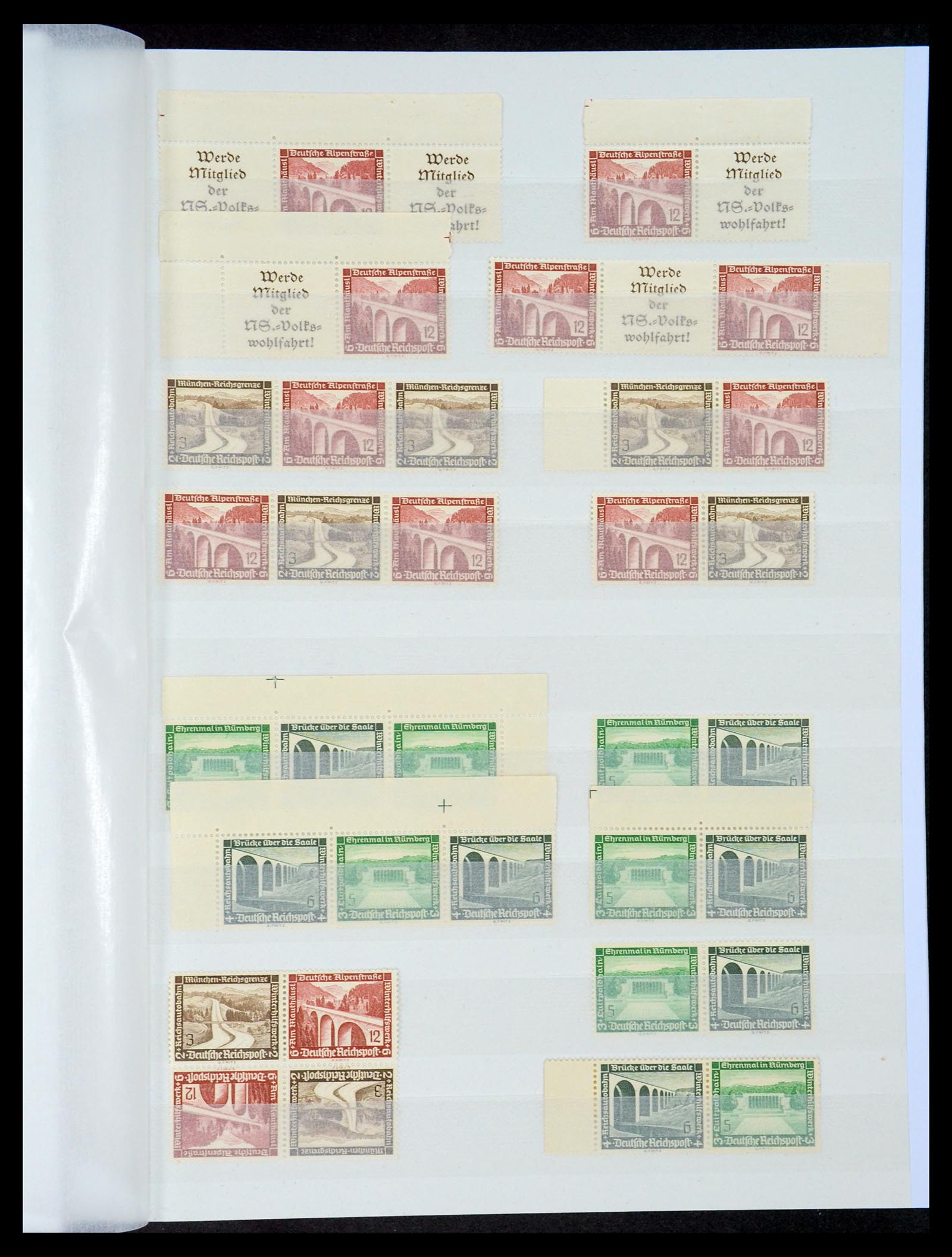 35080 011 - Stamp Collection 35080 Germany combinations 1911-1958.