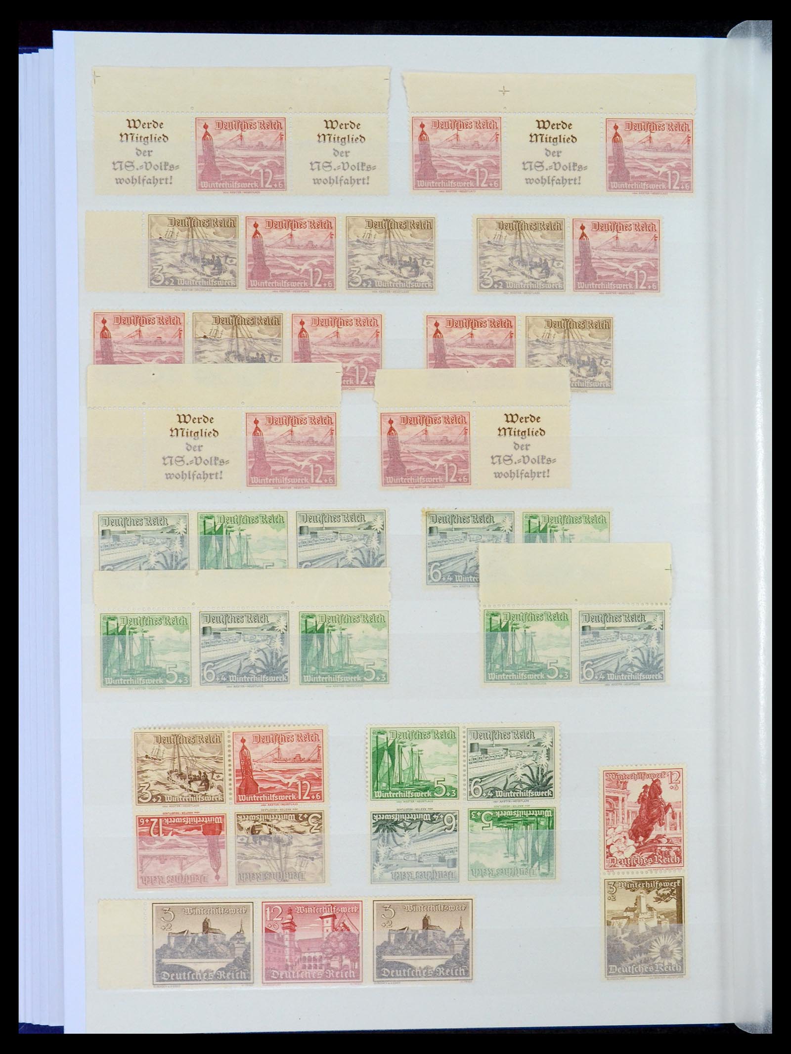 35080 012 - Stamp Collection 35080 Germany combinations 1911-1958.
