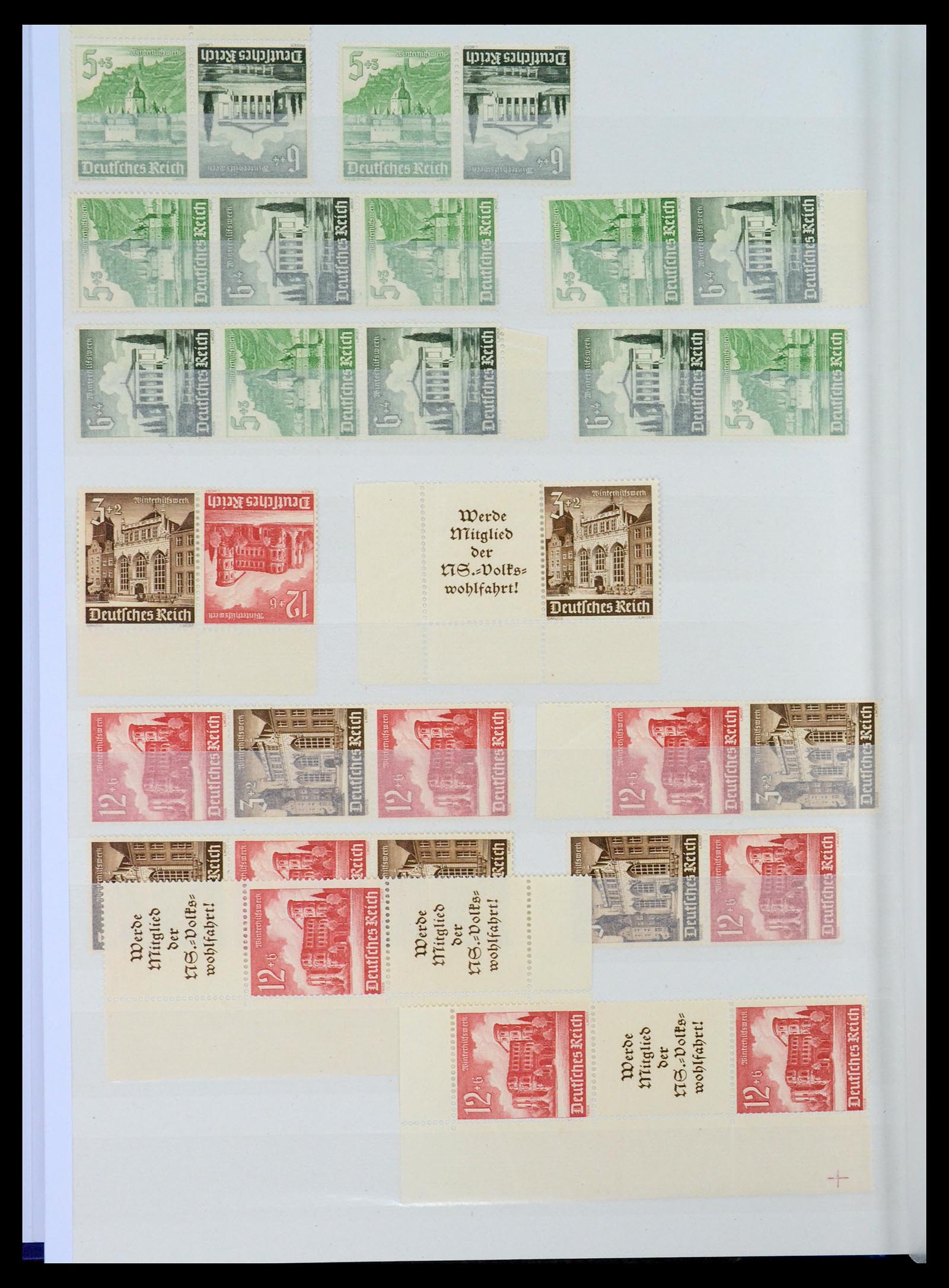 35080 014 - Stamp Collection 35080 Germany combinations 1911-1958.