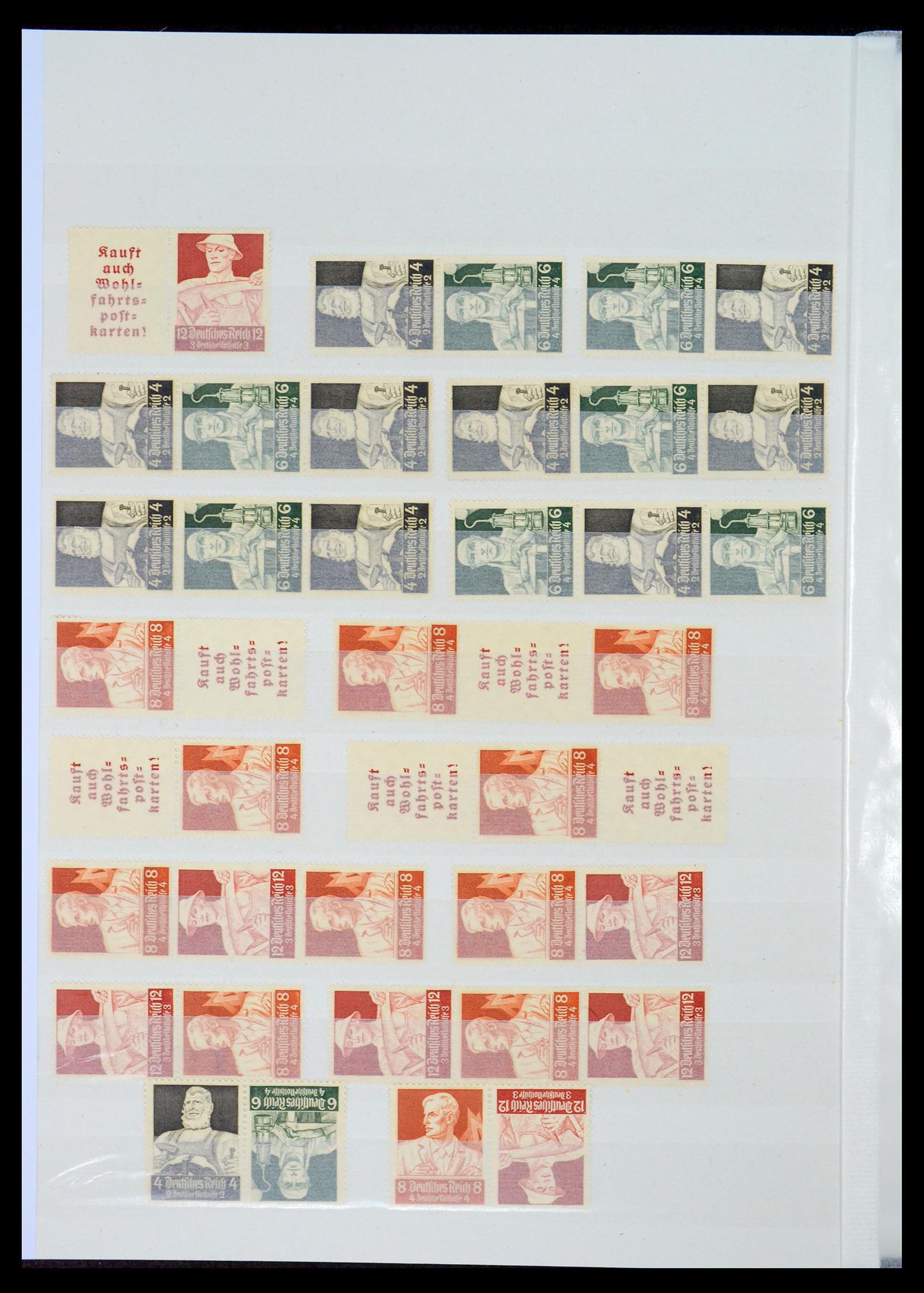 35080 016 - Stamp Collection 35080 Germany combinations 1911-1958.