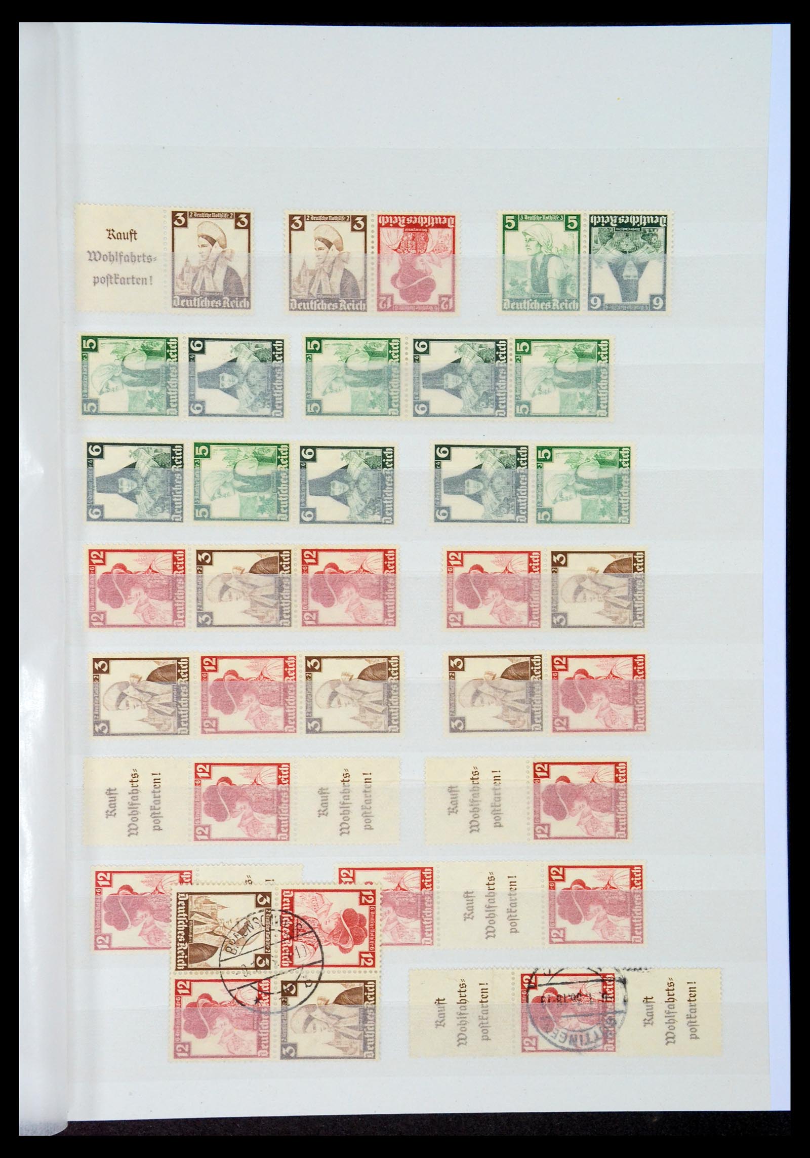 35080 017 - Stamp Collection 35080 Germany combinations 1911-1958.