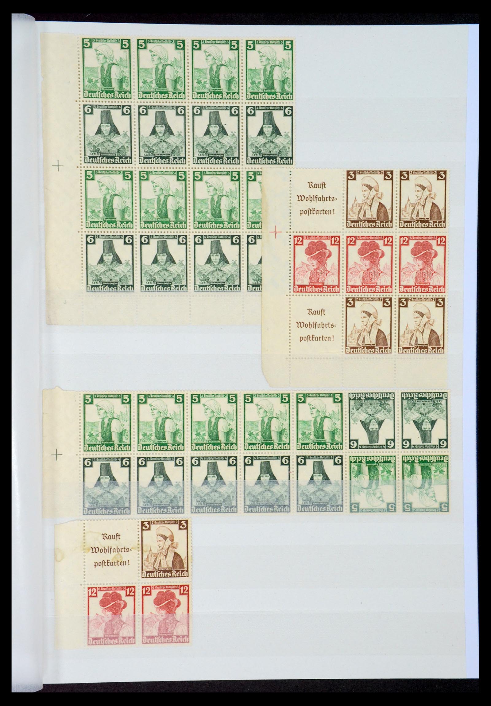 35080 019 - Stamp Collection 35080 Germany combinations 1911-1958.