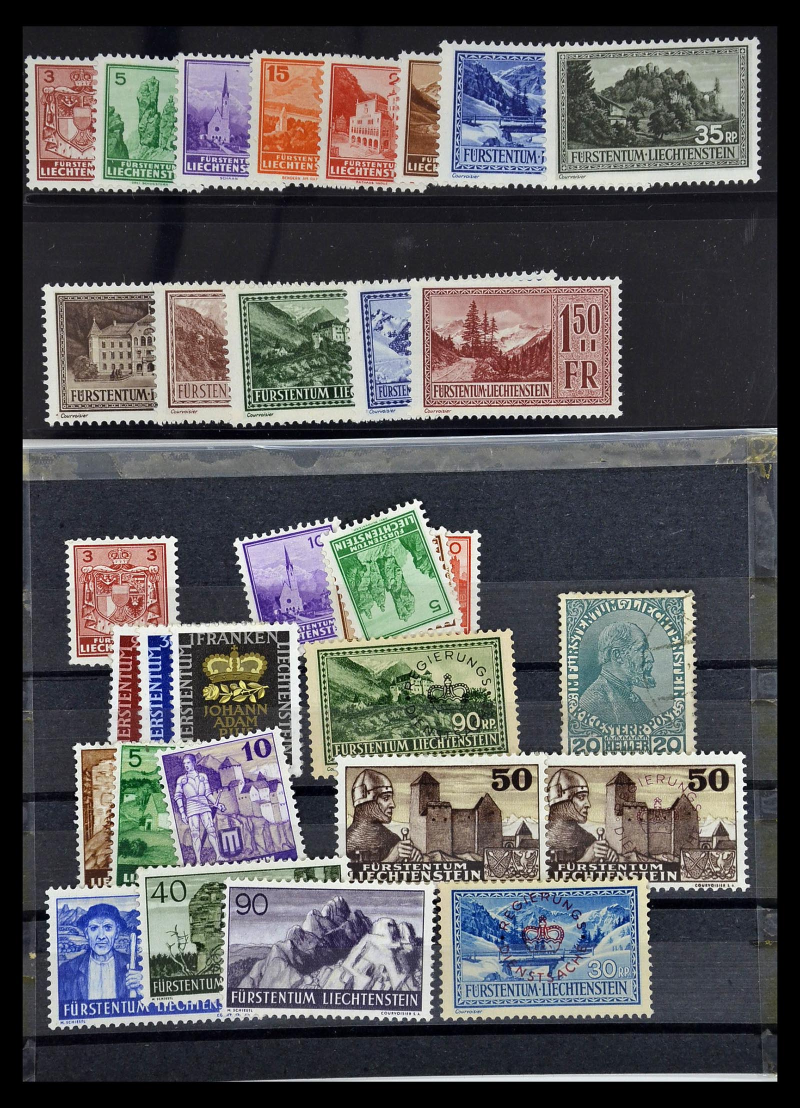 35081 003 - Stamp Collection 35081 Liechtenstein 1912-1960.