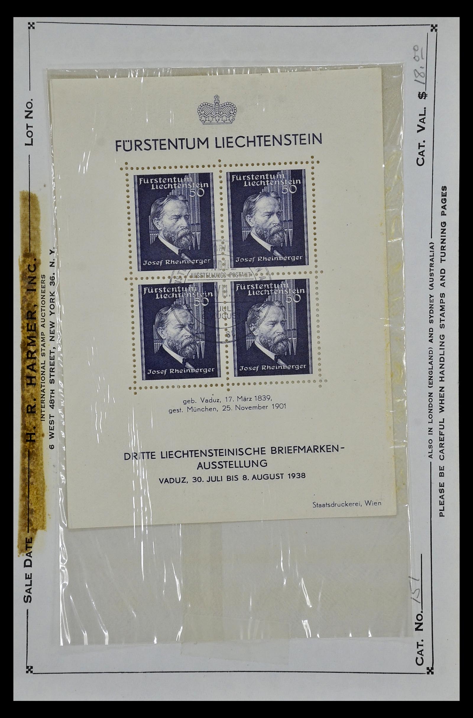 35081 004 - Postzegelverzameling 35081 Liechtenstein 1912-1960.