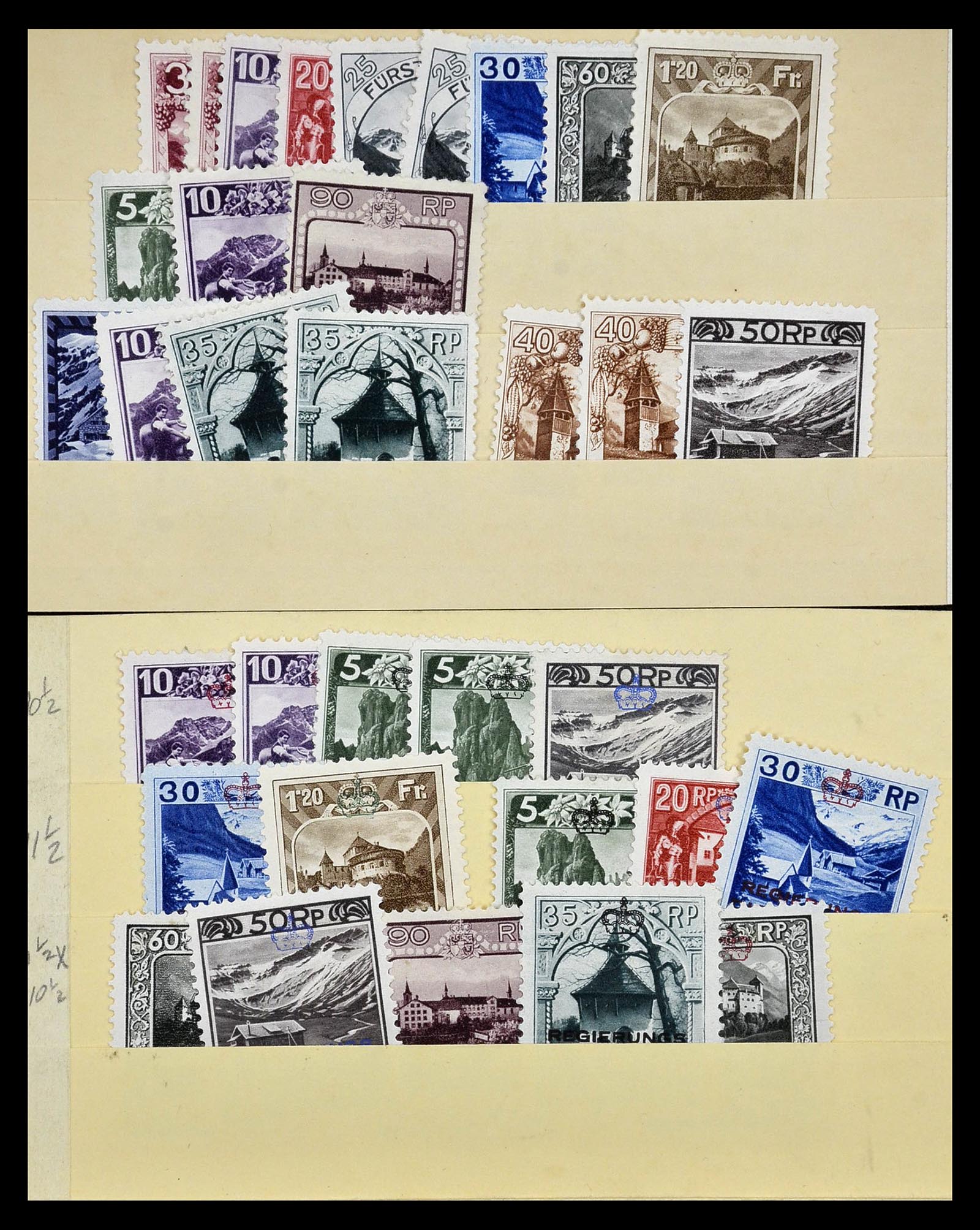 35081 006 - Stamp Collection 35081 Liechtenstein 1912-1960.