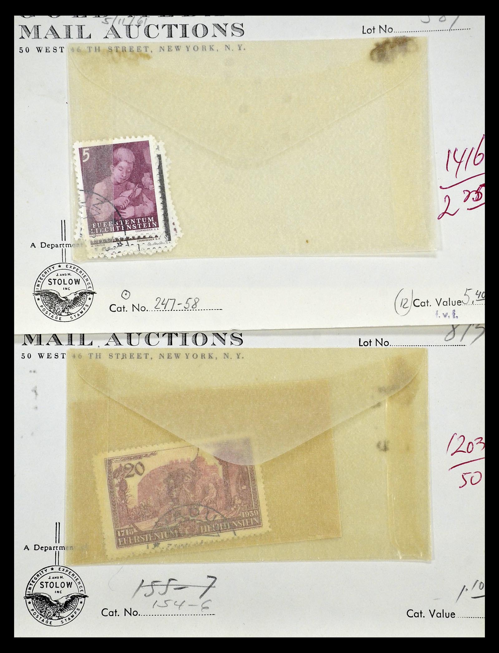 35081 008 - Stamp Collection 35081 Liechtenstein 1912-1960.