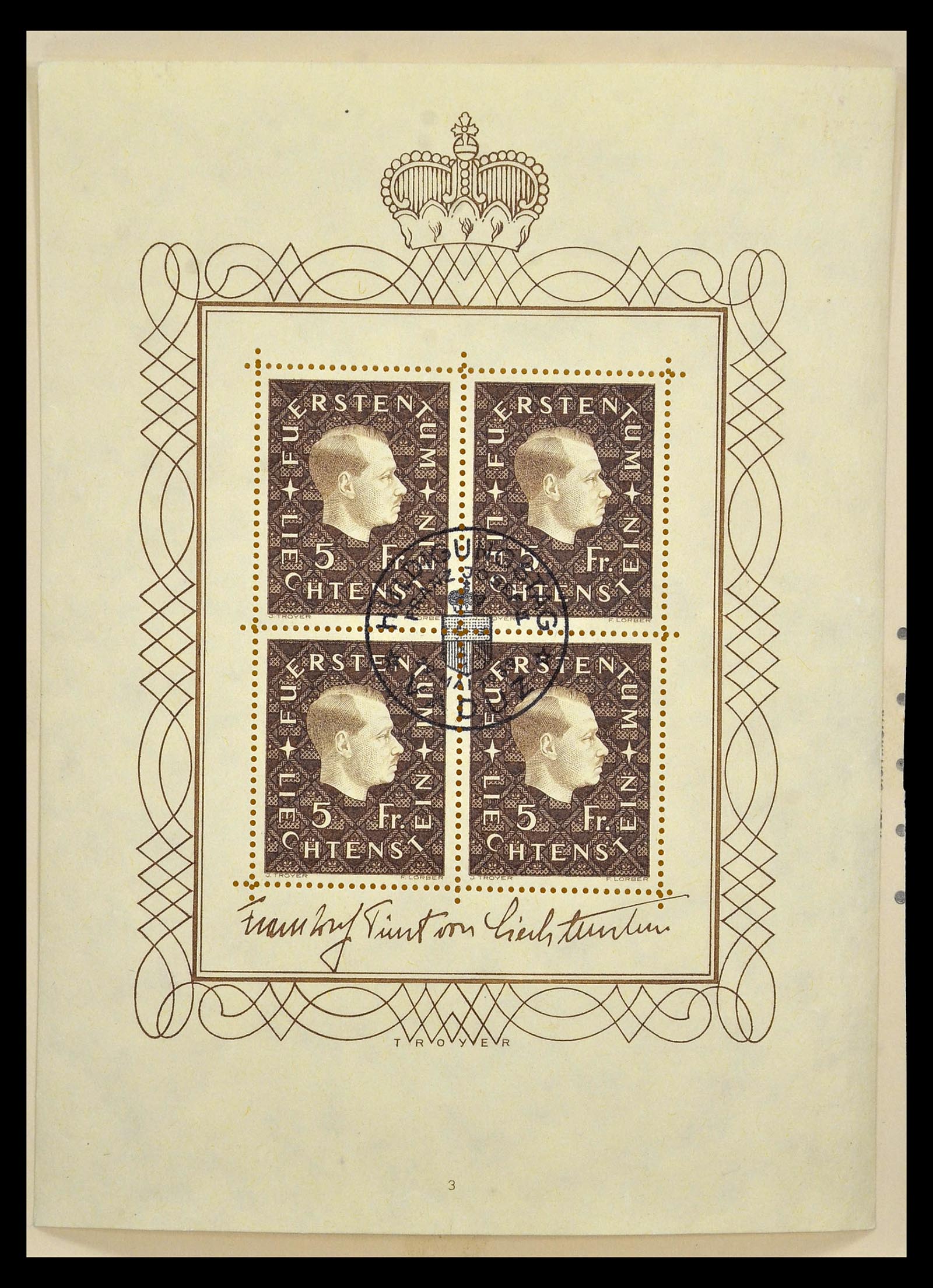 35081 010 - Postzegelverzameling 35081 Liechtenstein 1912-1960.