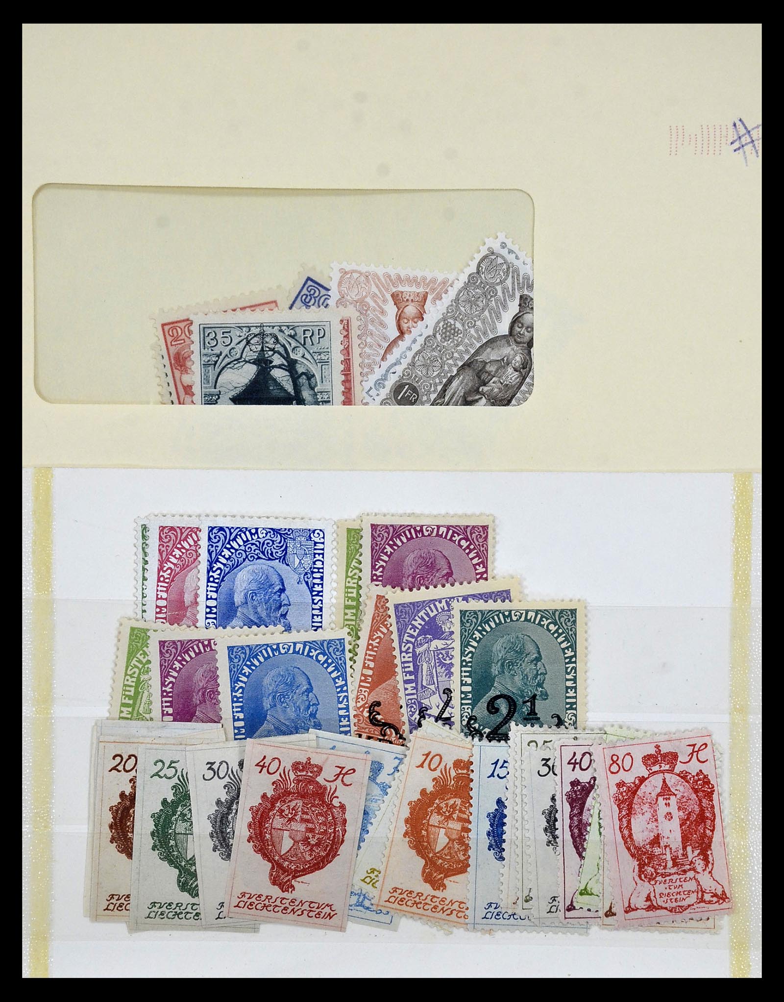 35081 011 - Stamp Collection 35081 Liechtenstein 1912-1960.