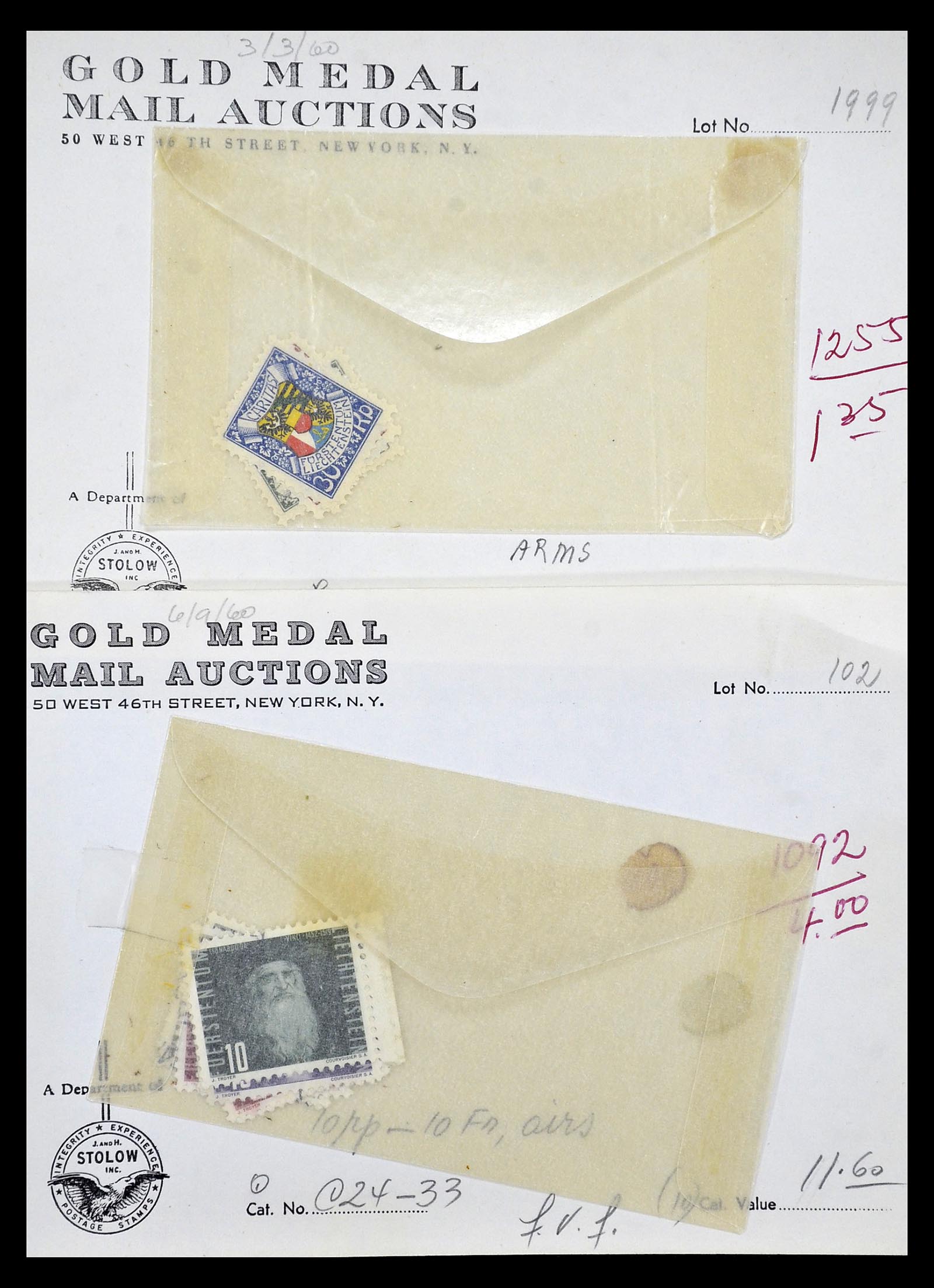 35081 013 - Postzegelverzameling 35081 Liechtenstein 1912-1960.