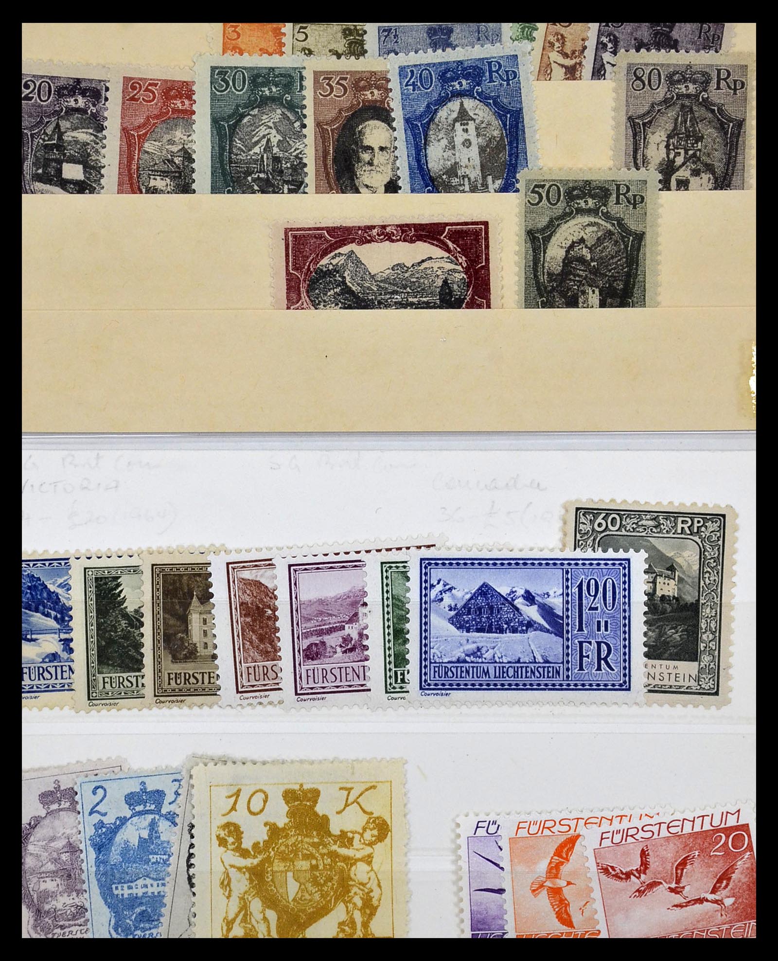 35081 014 - Postzegelverzameling 35081 Liechtenstein 1912-1960.