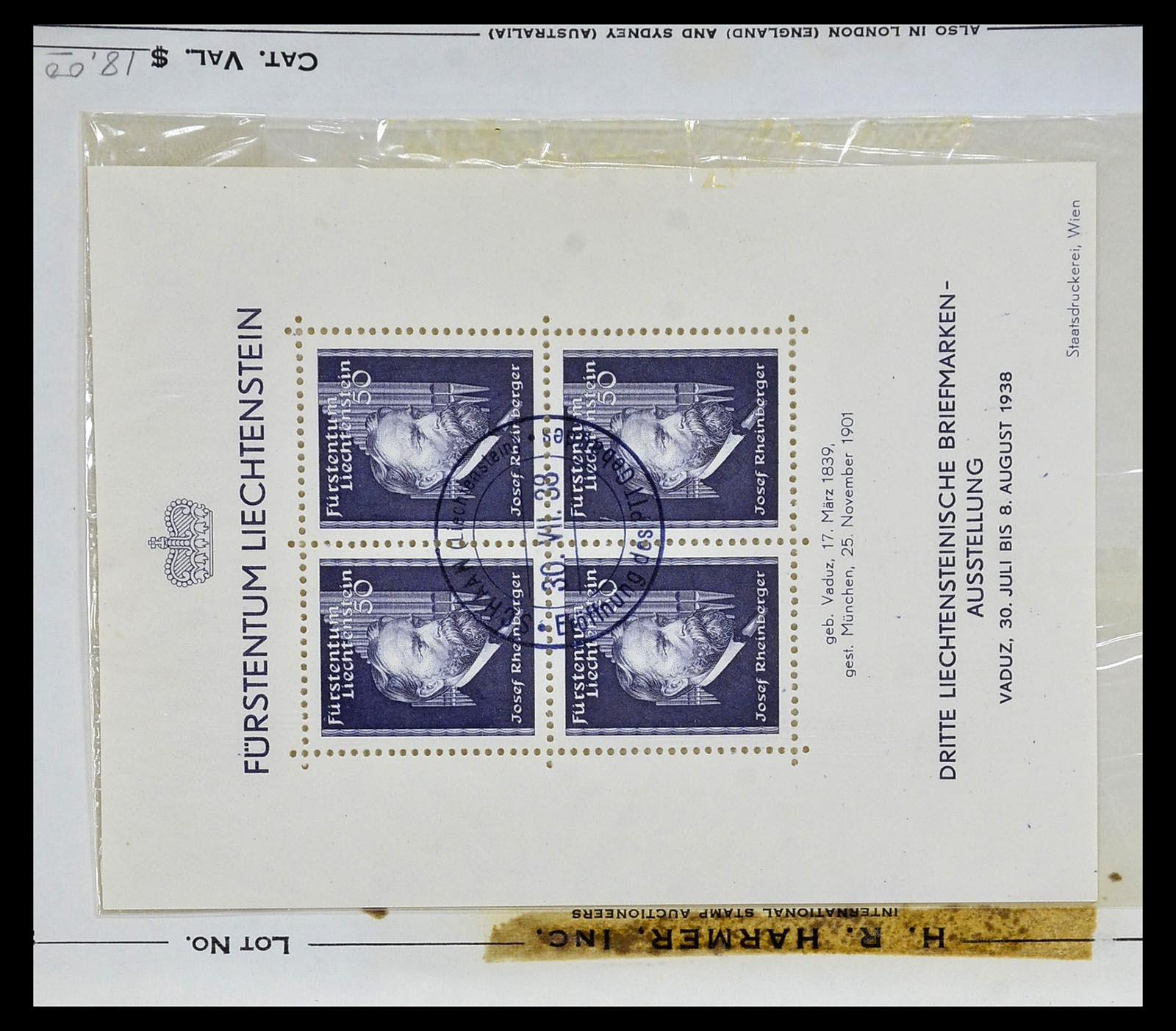 35081 015 - Stamp Collection 35081 Liechtenstein 1912-1960.