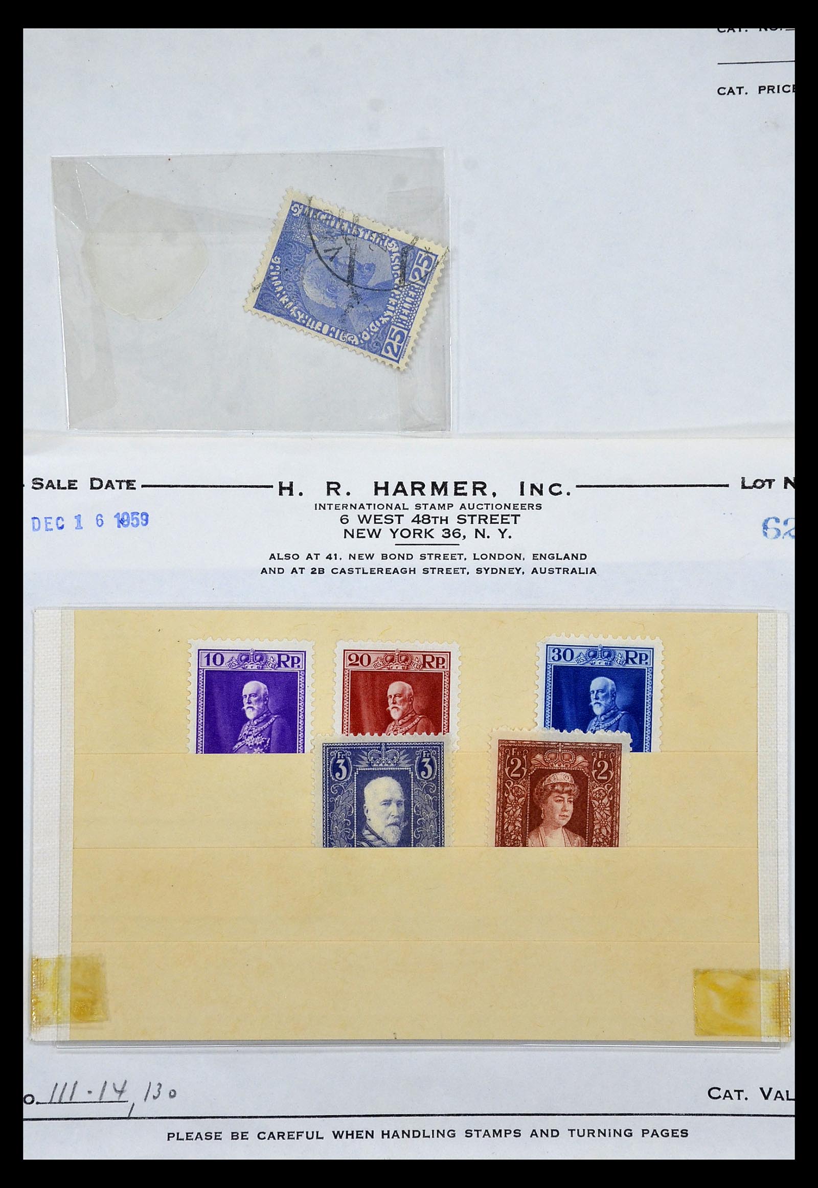 35081 016 - Postzegelverzameling 35081 Liechtenstein 1912-1960.