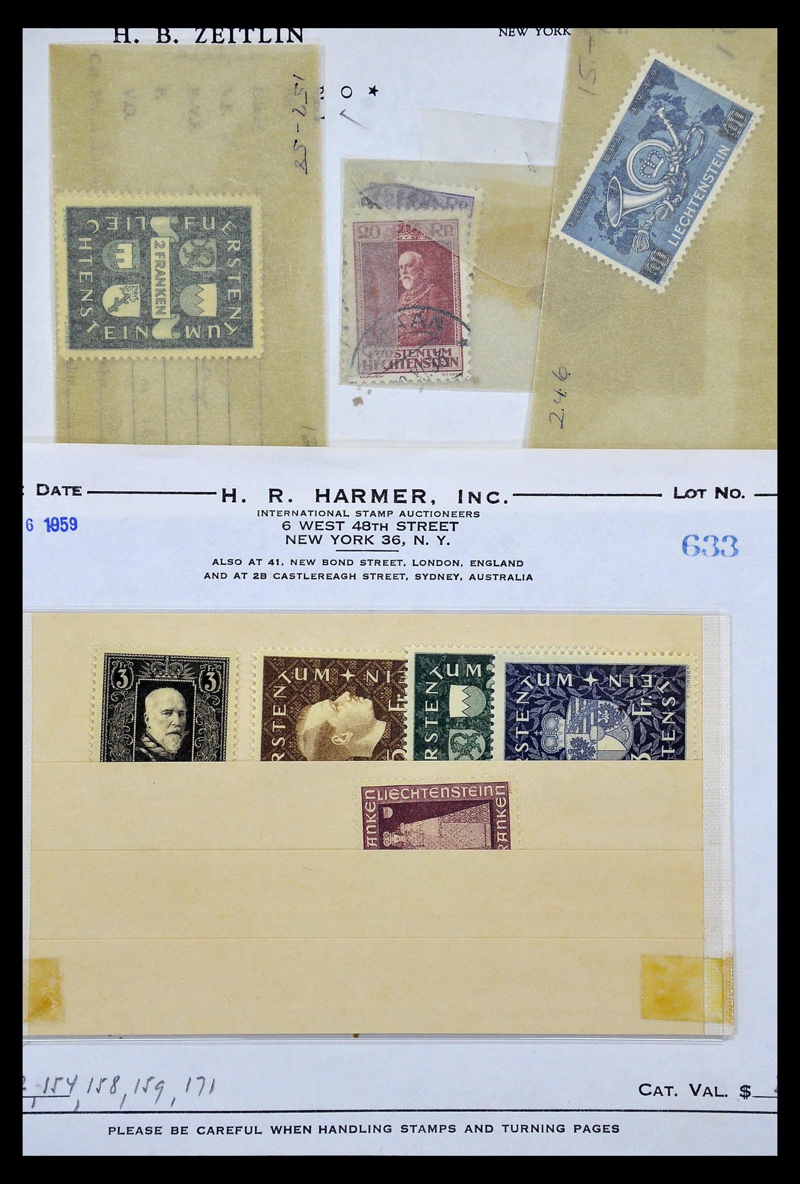 35081 017 - Postzegelverzameling 35081 Liechtenstein 1912-1960.