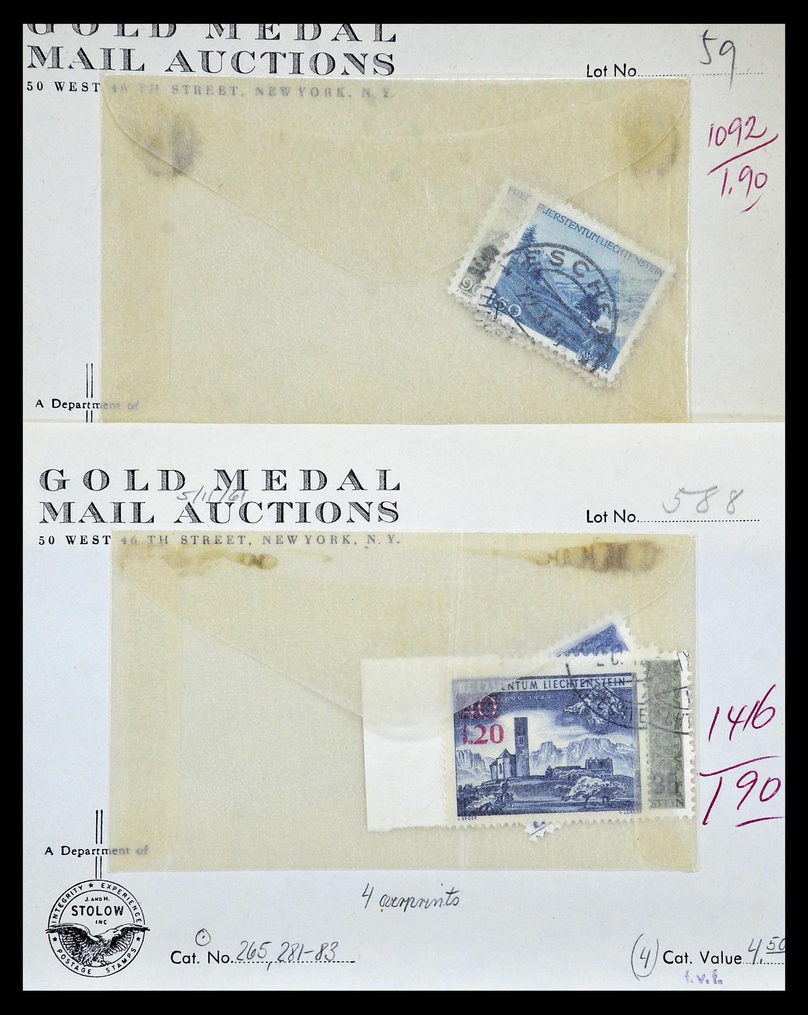 35081 018 - Postzegelverzameling 35081 Liechtenstein 1912-1960.