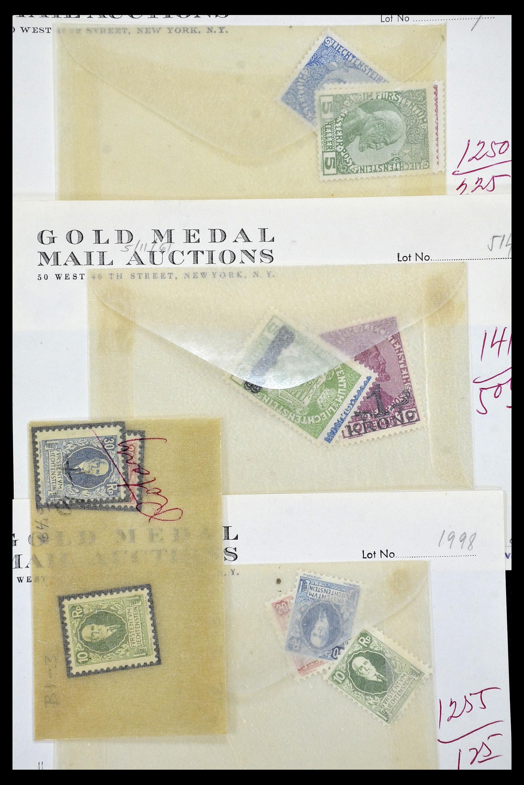 35081 024 - Postzegelverzameling 35081 Liechtenstein 1912-1960.