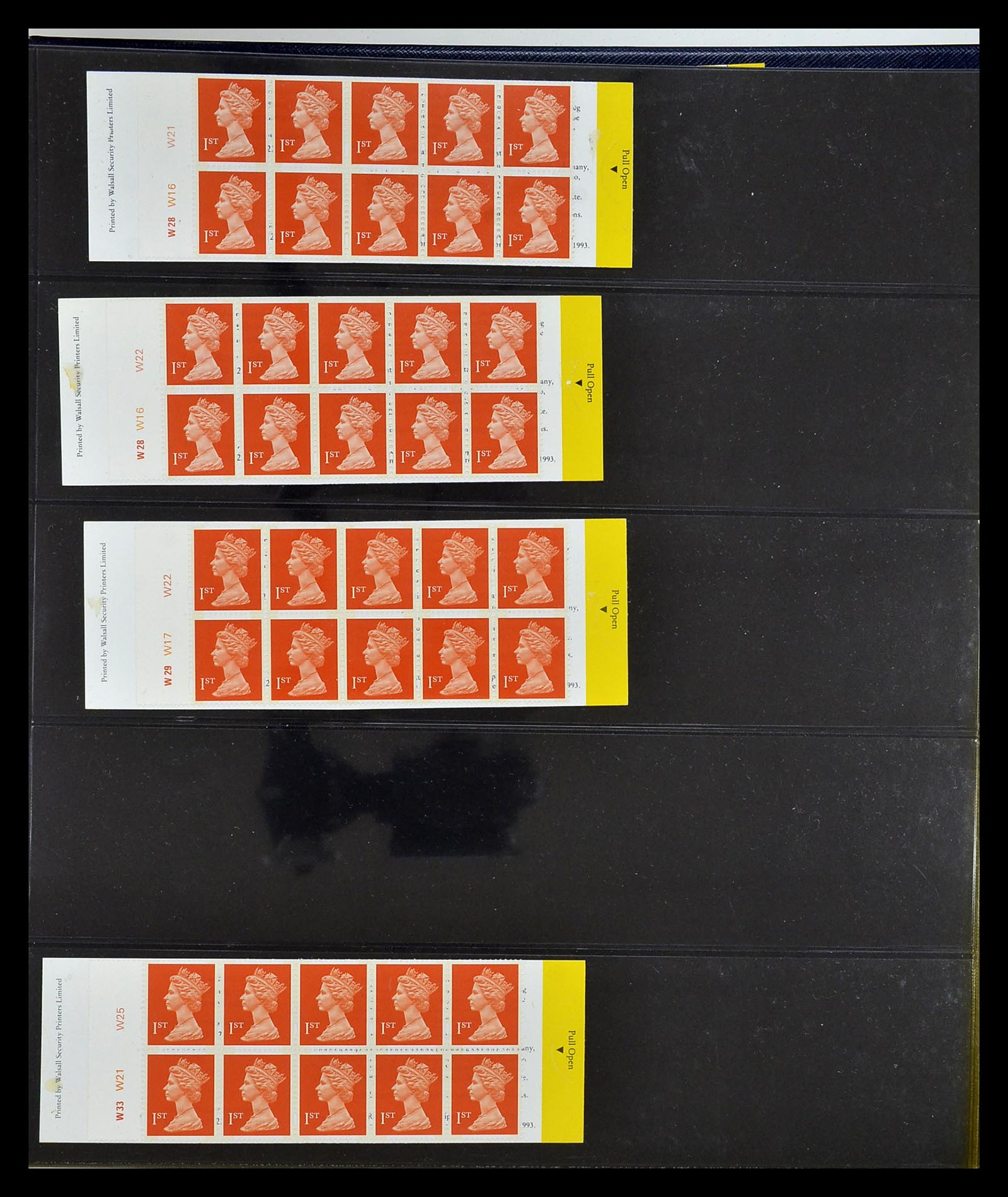35082 041 - Postzegelverzameling 35082 Engeland eersteklas postzegelboekjes.