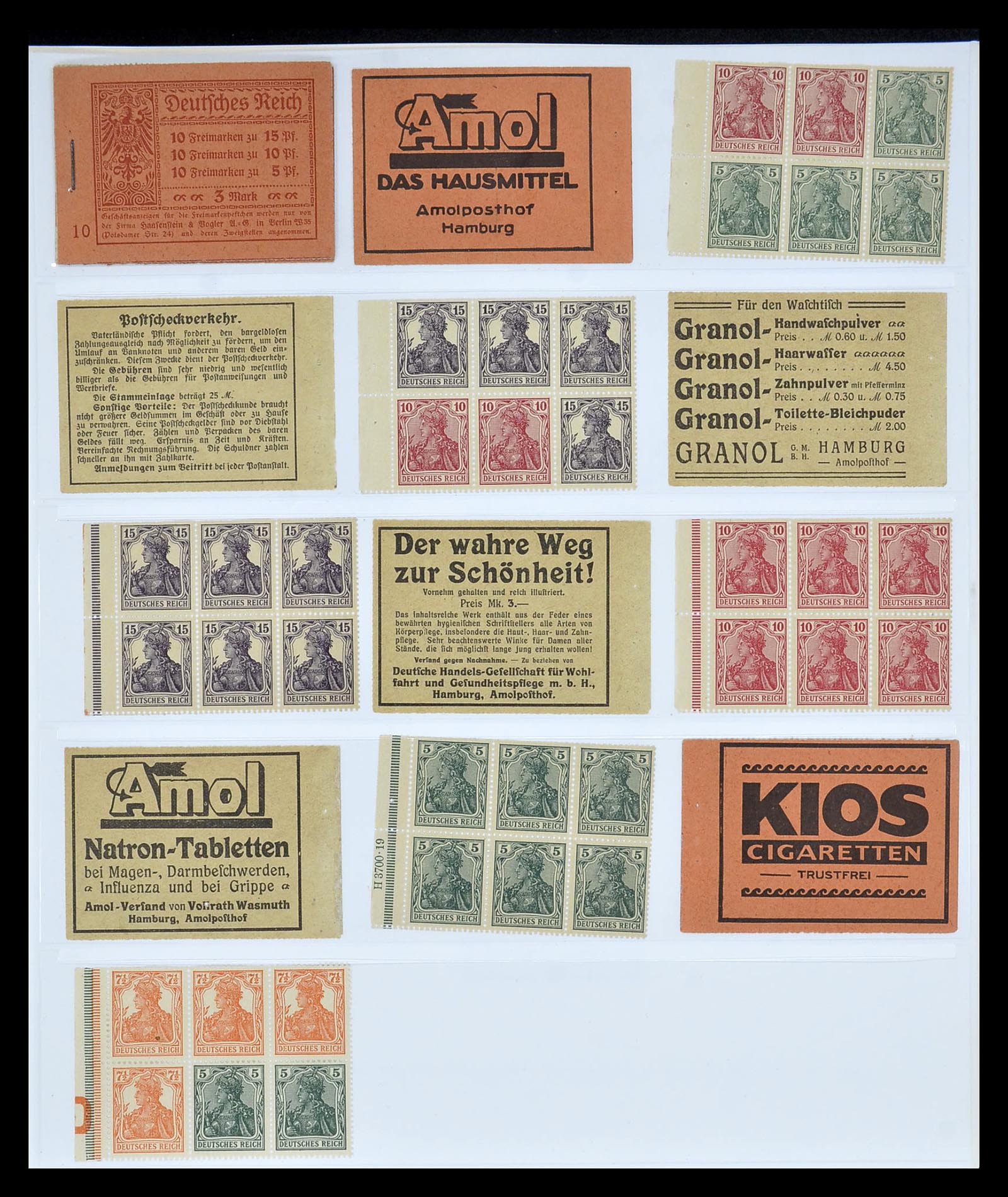 35085 001 - Stamp Collection 35085 Germany combinations SUPERcollection 1911-1955.