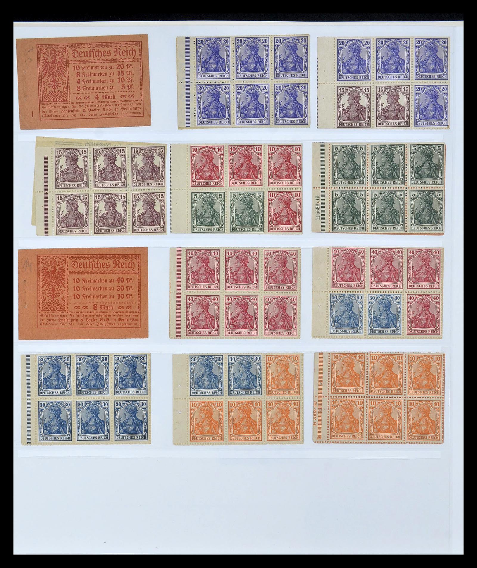 35085 002 - Stamp Collection 35085 Germany combinations SUPERcollection 1911-1955.