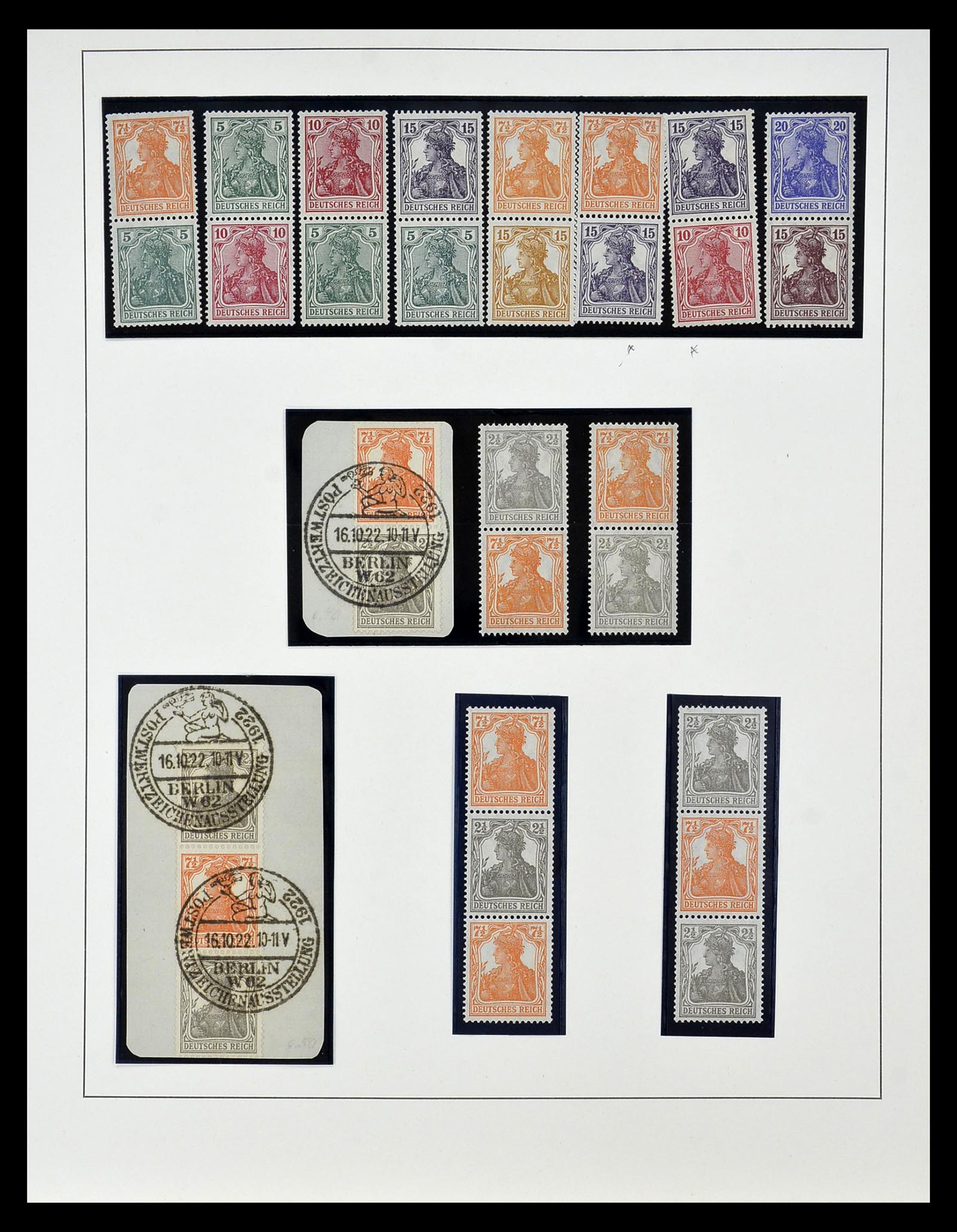 35085 004 - Stamp Collection 35085 Germany combinations SUPERcollection 1911-1955.