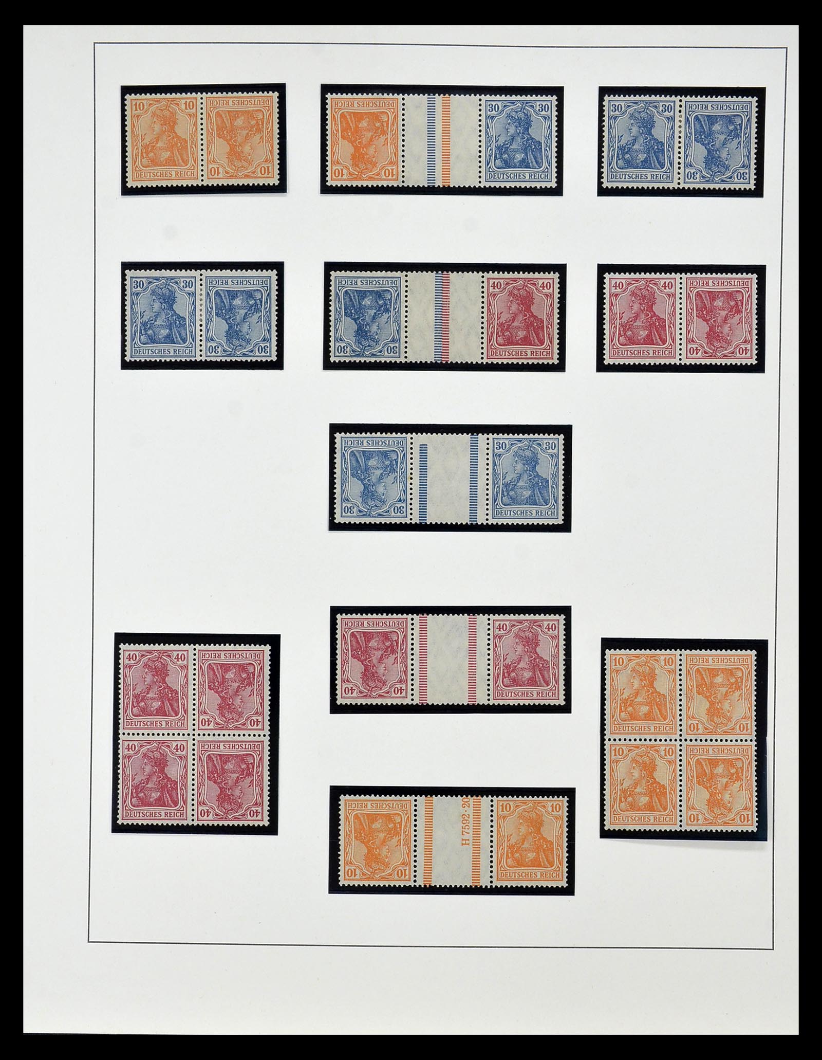 35085 005 - Stamp Collection 35085 Germany combinations SUPERcollection 1911-1955.