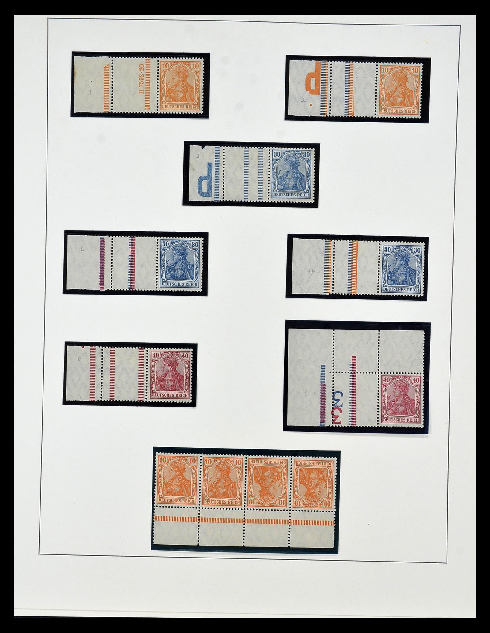 35085 007 - Postzegelverzameling 35085 Duitsland combinaties SUPERcollectie 1911-
