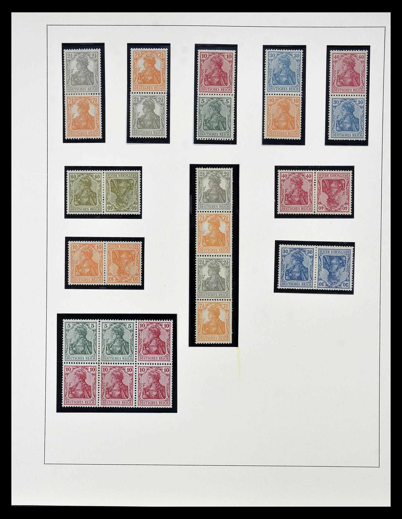 35085 008 - Stamp Collection 35085 Germany combinations SUPERcollection 1911-1955.